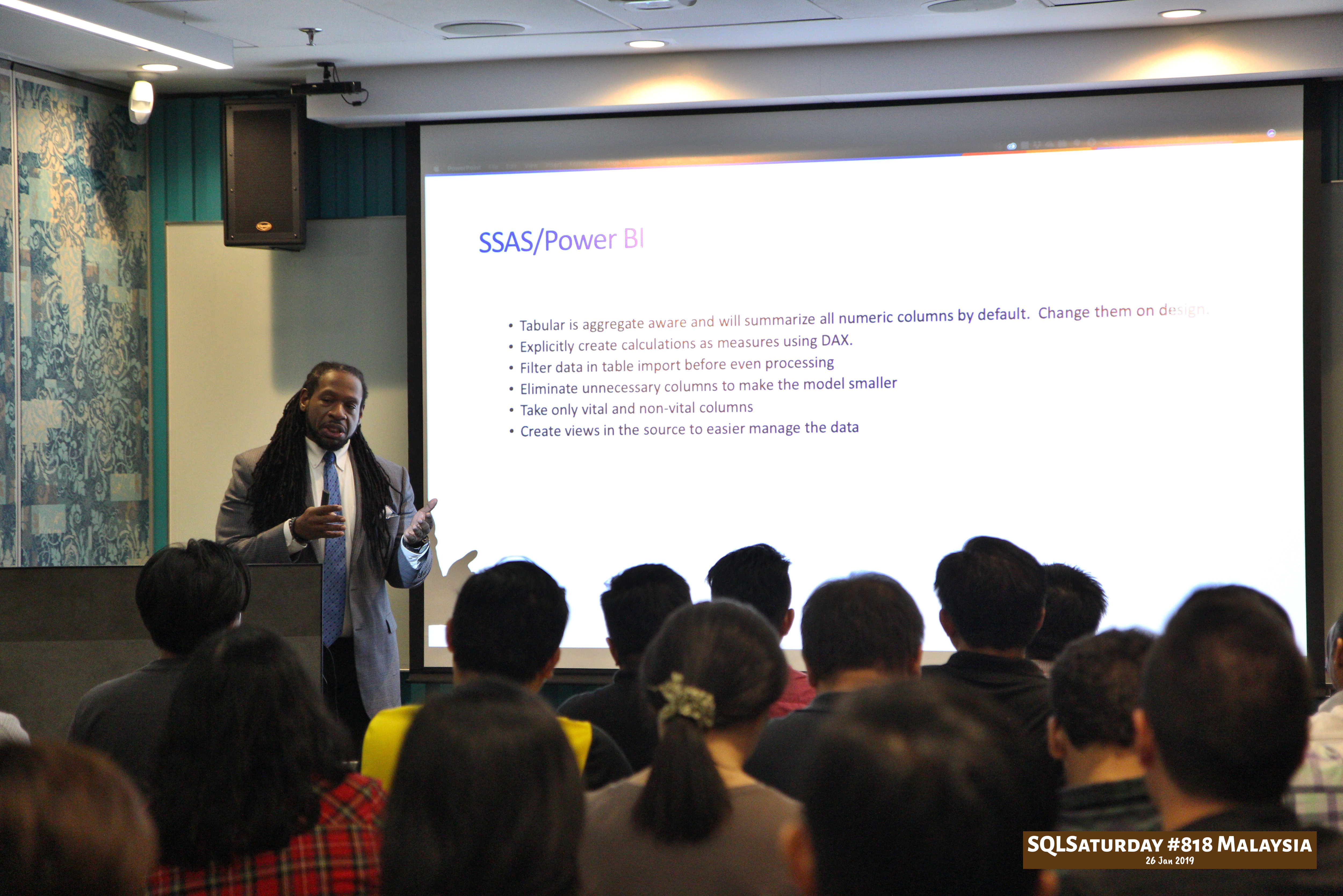 SQLSaturday 818 Malaysia 26 Jan 2019 at Microsoft Malaysia SQLSaturday is a training event for SQL Server professionals and those wanting to learn about SQL Server PC185