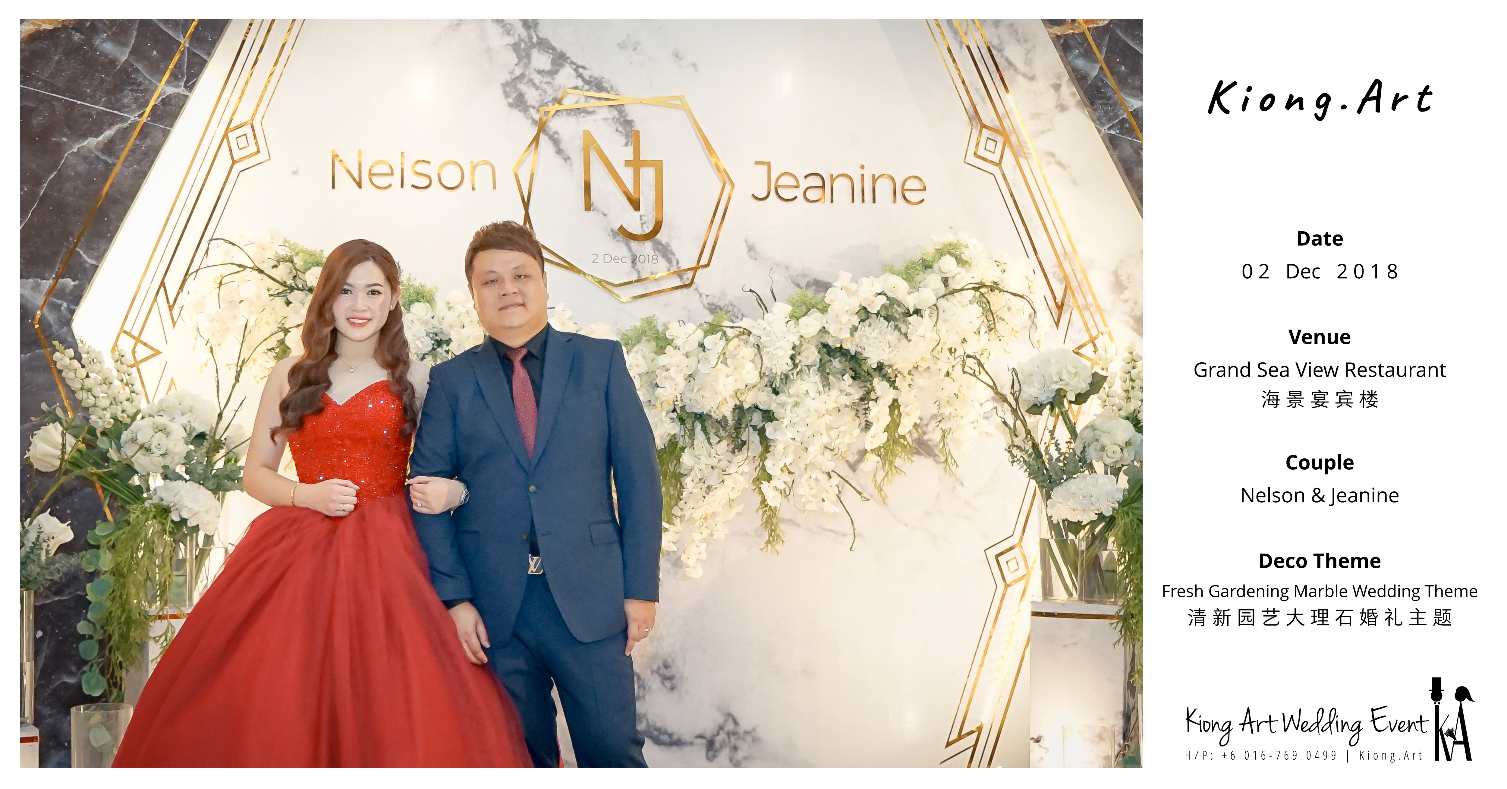 Malaysia Kuala Lumpur Wedding Event Kiong Art Wedding Deco Decoration One-stop Wedding Planning of Nelson and Jeanine Wedding at Grand Sea View Restaurant A11-A00-01