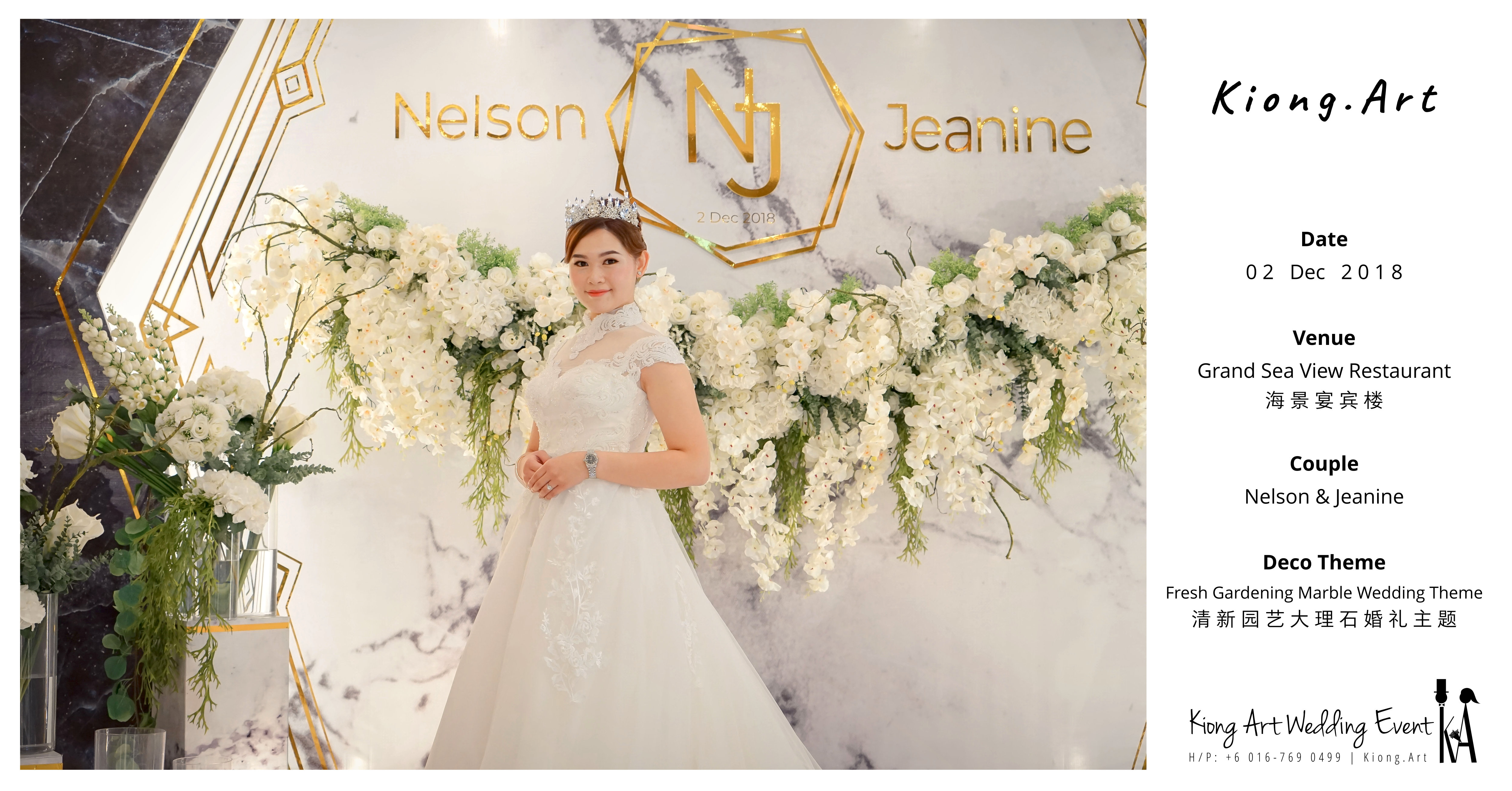 Malaysia Kuala Lumpur Wedding Event Kiong Art Wedding Deco Decoration One-stop Wedding Planning of Nelson and Jeanine Wedding at Grand Sea View Restaurant A11-A00-03