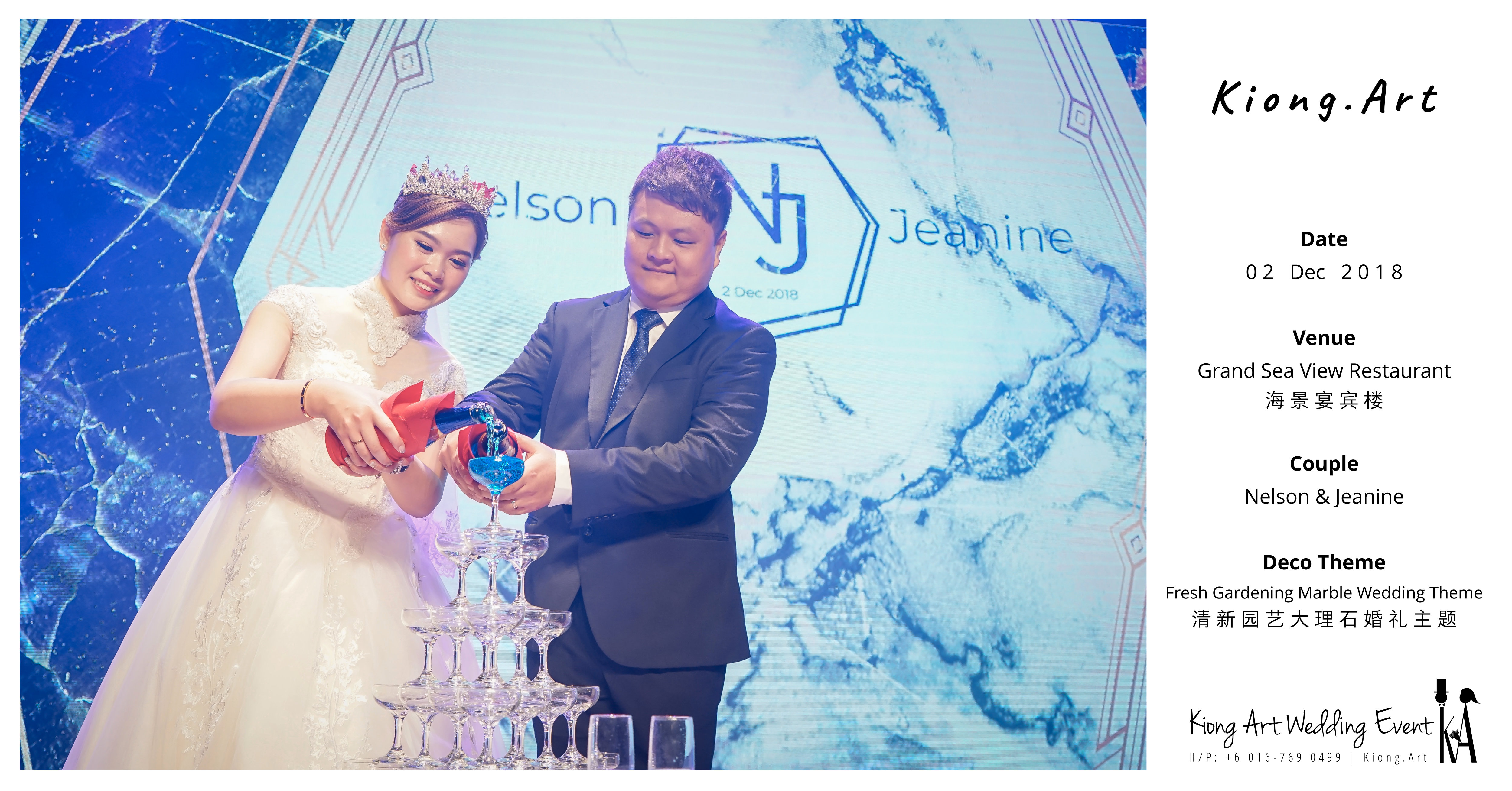 Malaysia Kuala Lumpur Wedding Event Kiong Art Wedding Deco Decoration One-stop Wedding Planning of Nelson and Jeanine Wedding at Grand Sea View Restaurant A11-A00-07
