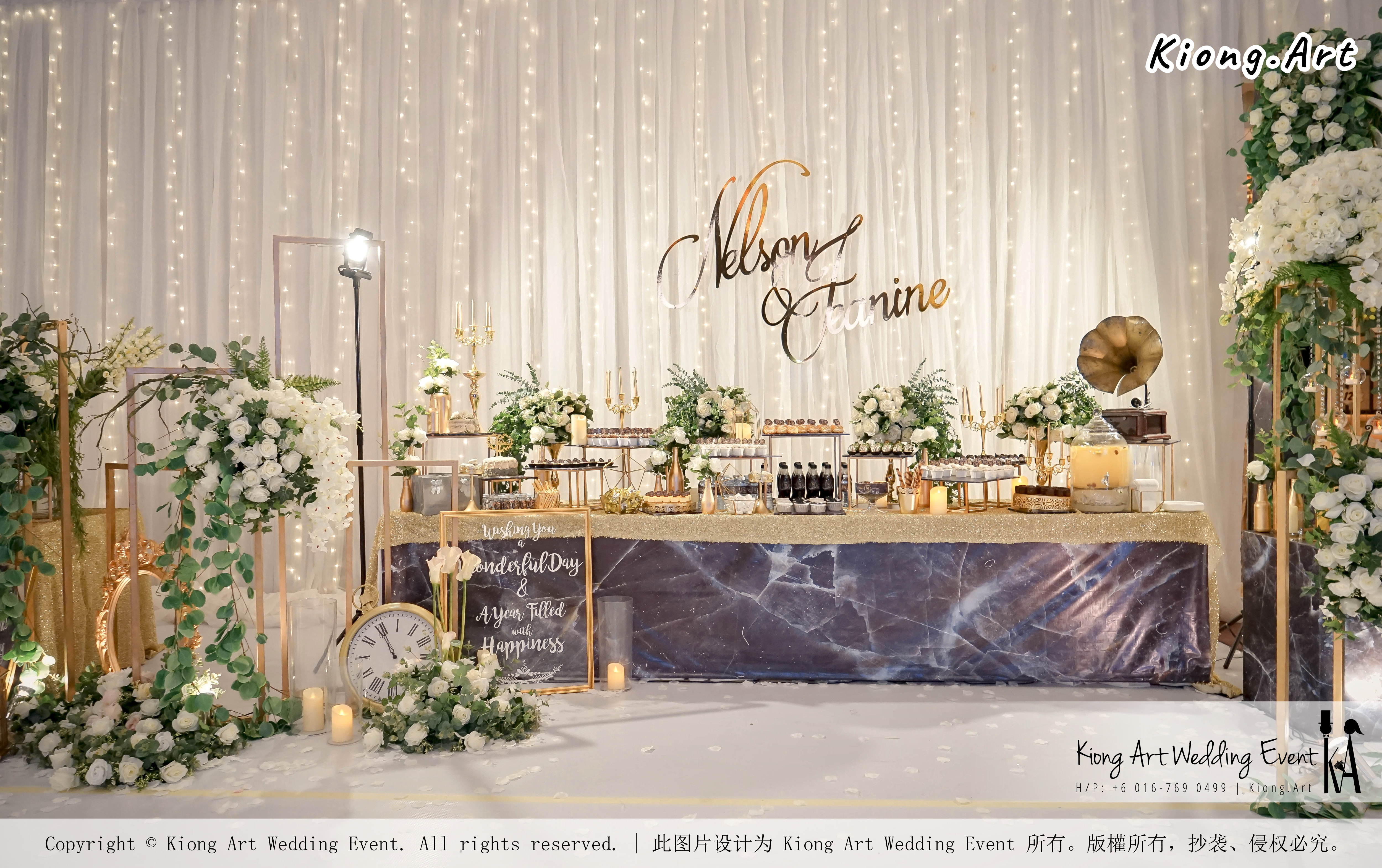 Malaysia Kuala Lumpur Wedding Event Kiong Art Wedding Deco Decoration One-stop Wedding Planning of Nelson and Jeanine Wedding 陈永馨 中国好声音 A11-A01-07