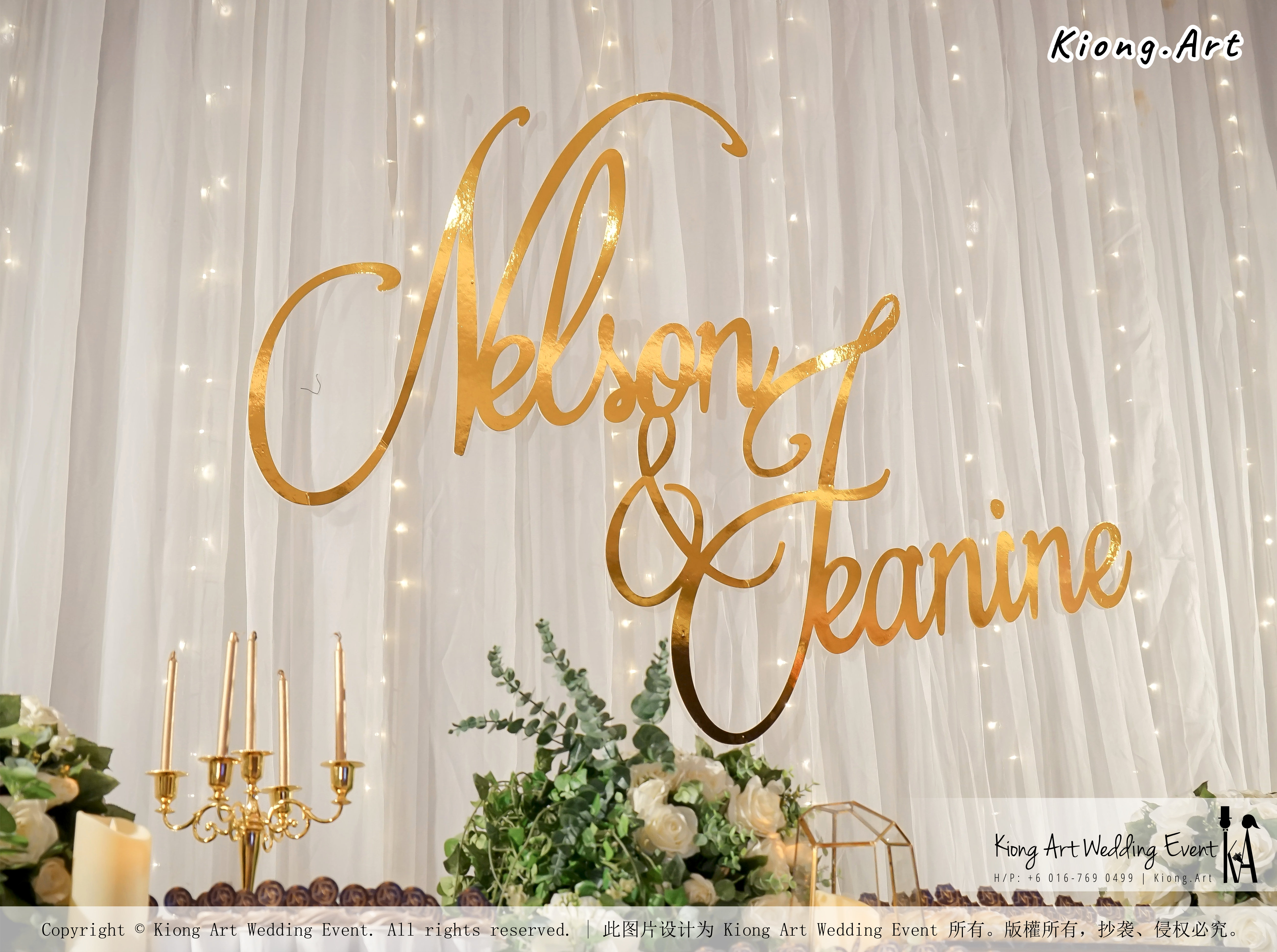 Malaysia Kuala Lumpur Wedding Event Kiong Art Wedding Deco Decoration One-stop Wedding Planning of Nelson and Jeanine Wedding 陈永馨 中国好声音 A11-A01-19