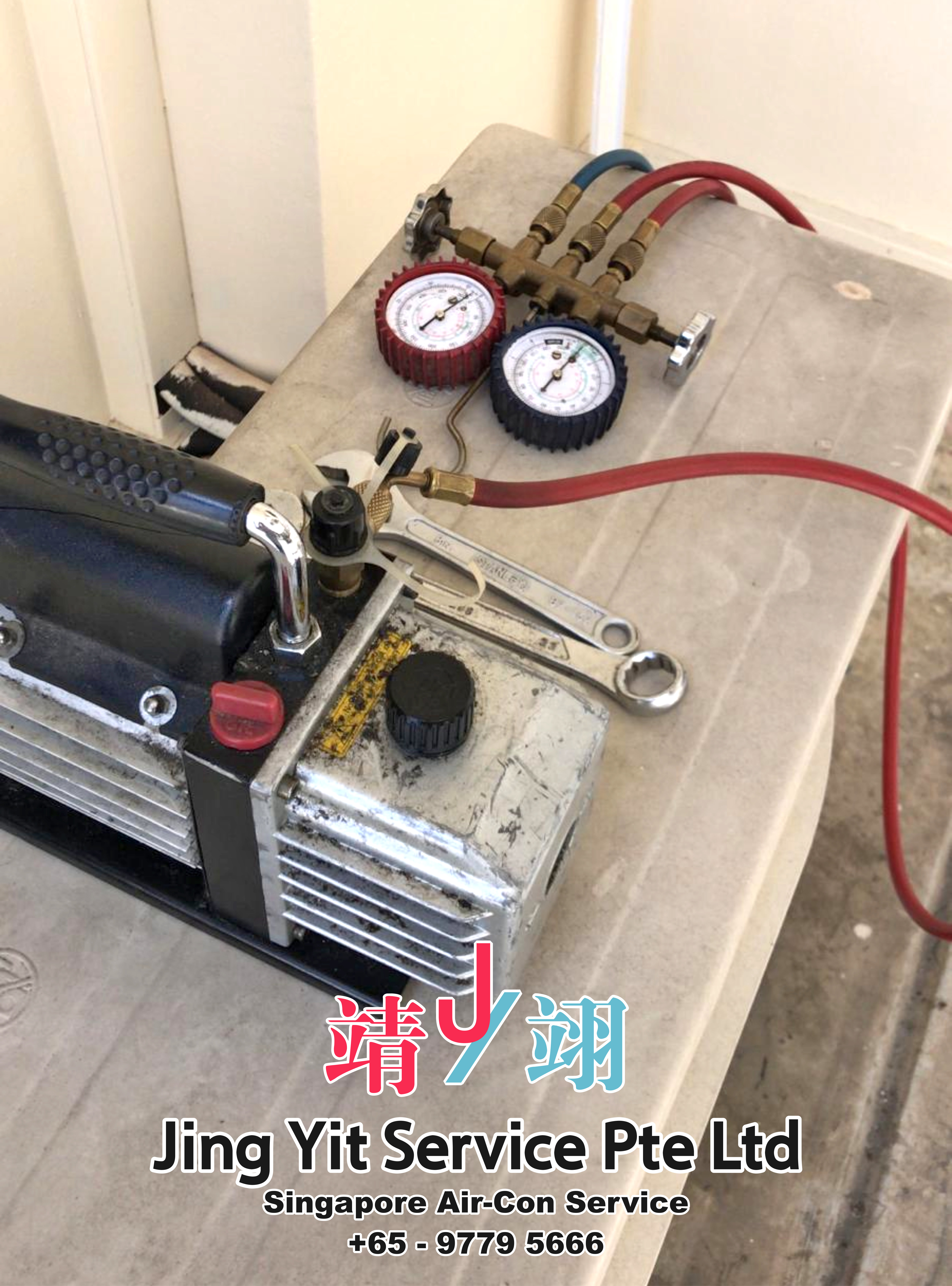 Singapore AirCon Service Air Conditioning Cleaning Repairing and Installation Air-con Gas Refill Aircon Chemical Wash Singapore Jing Yit Service Pte Ltd A02-14