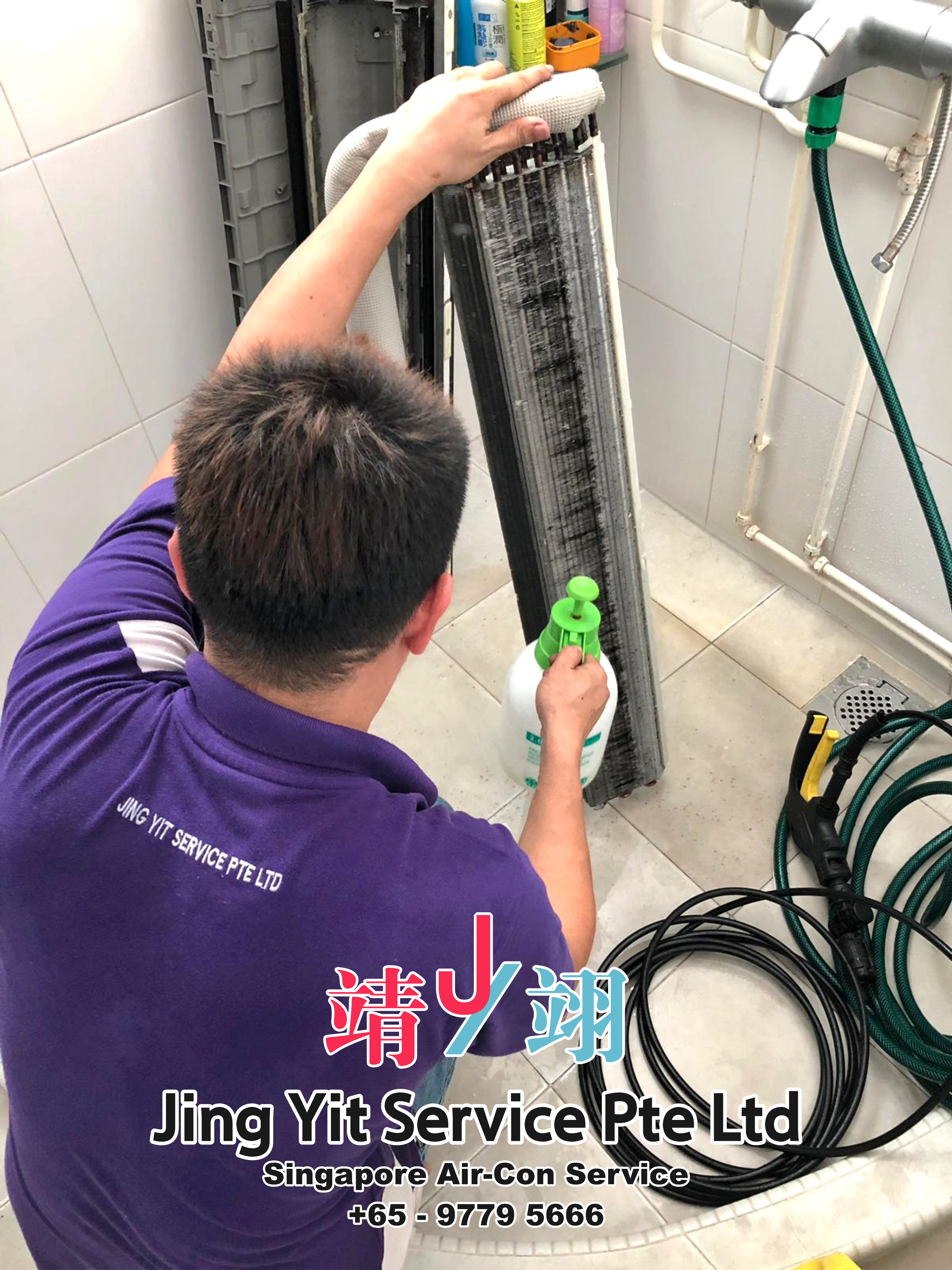 Singapore AirCon Service Air Conditioning Cleaning Repairing and Installation Air-con Gas Refill Aircon Chemical Wash Singapore Jing Yit Service Pte Ltd A02-24