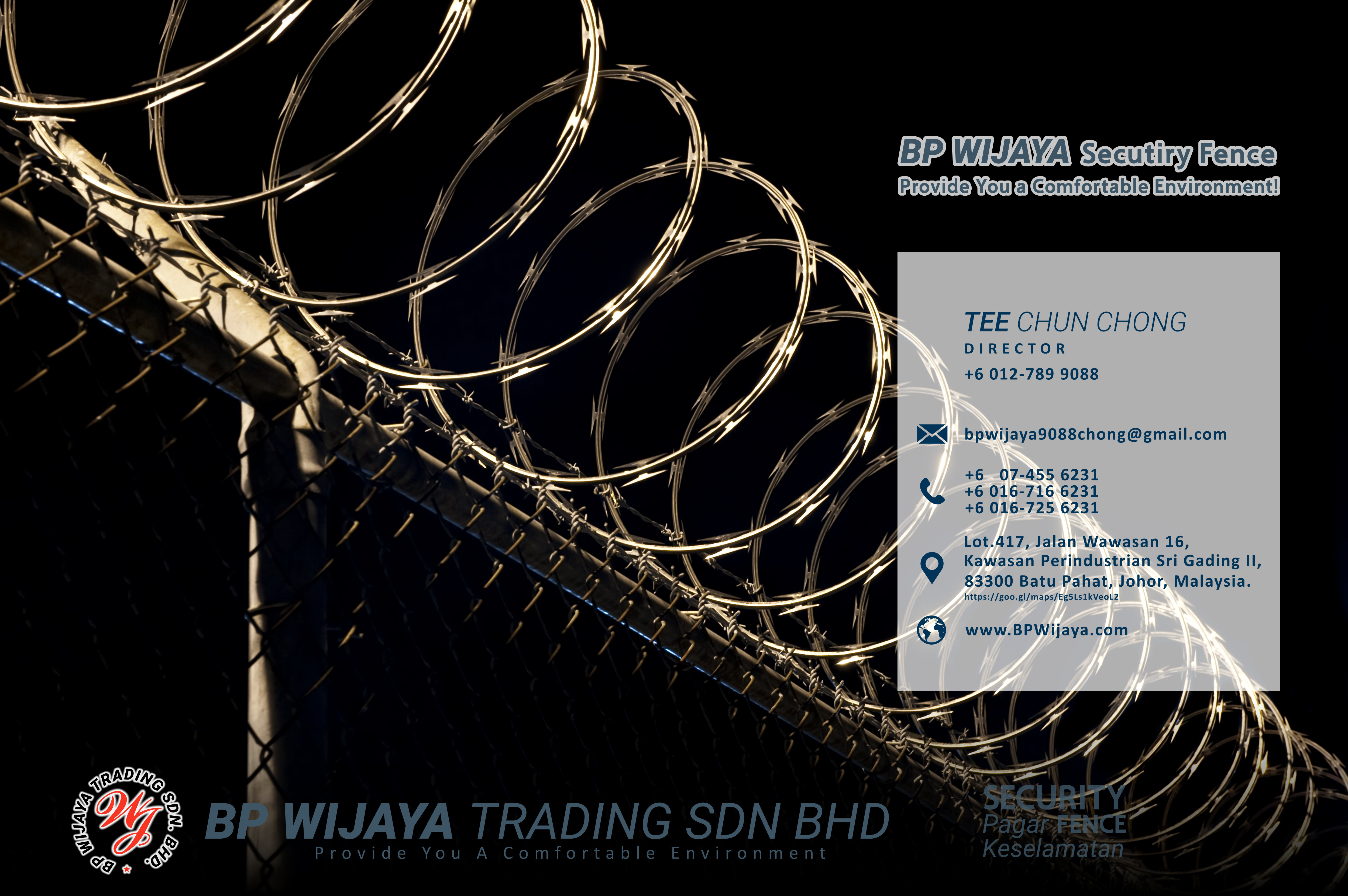 BP Wijaya Trading Sdn Bhd Fence Malaysia Selangor Kuala Lumpur manufacturer of safety fences building materials for housing construction site Security fencing factory fence house fence A01-011