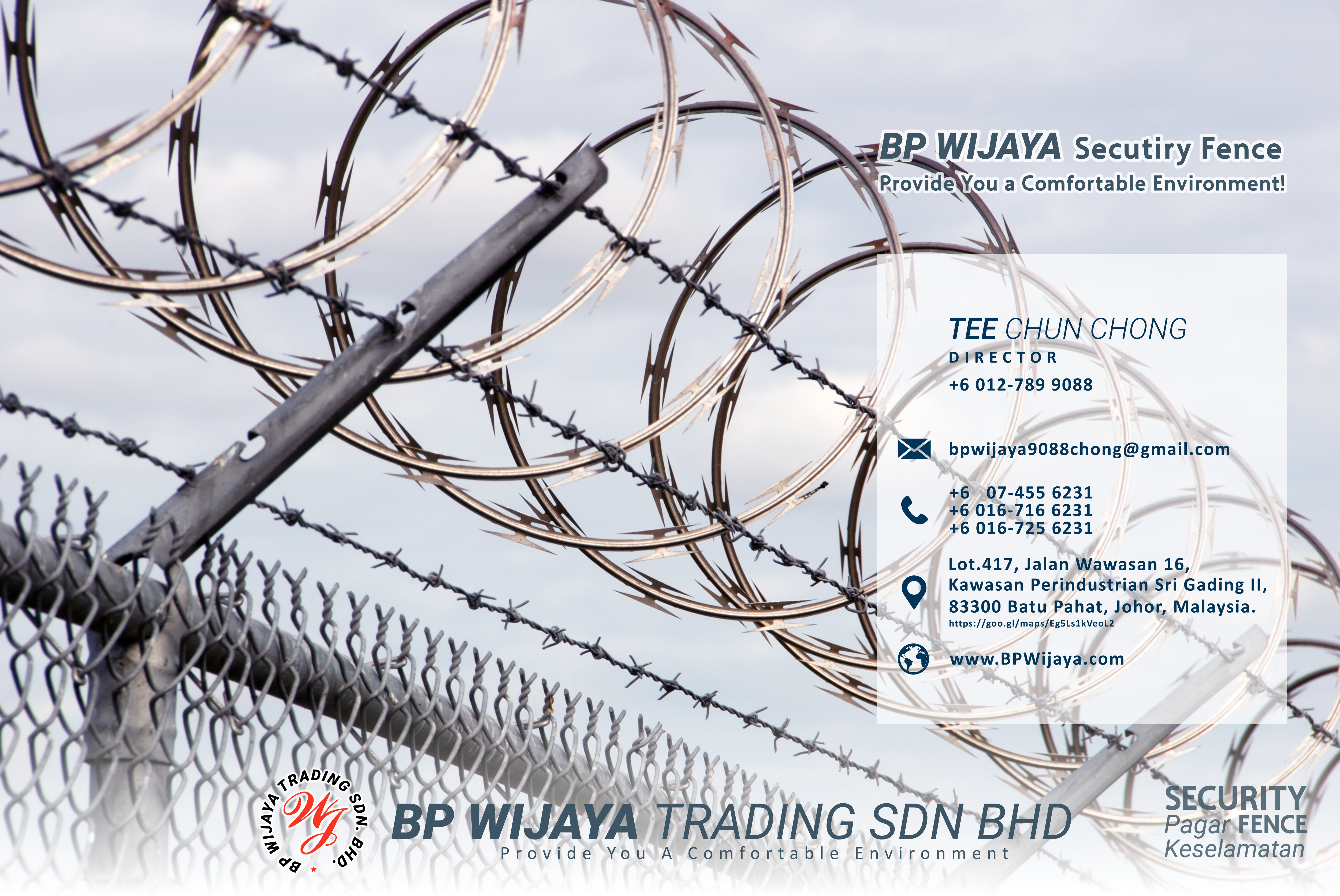 BP Wijaya Trading Sdn Bhd Fence Malaysia Selangor Kuala Lumpur manufacturer of safety fences building materials for housing construction site Security fencing factory fence house fence A01-012