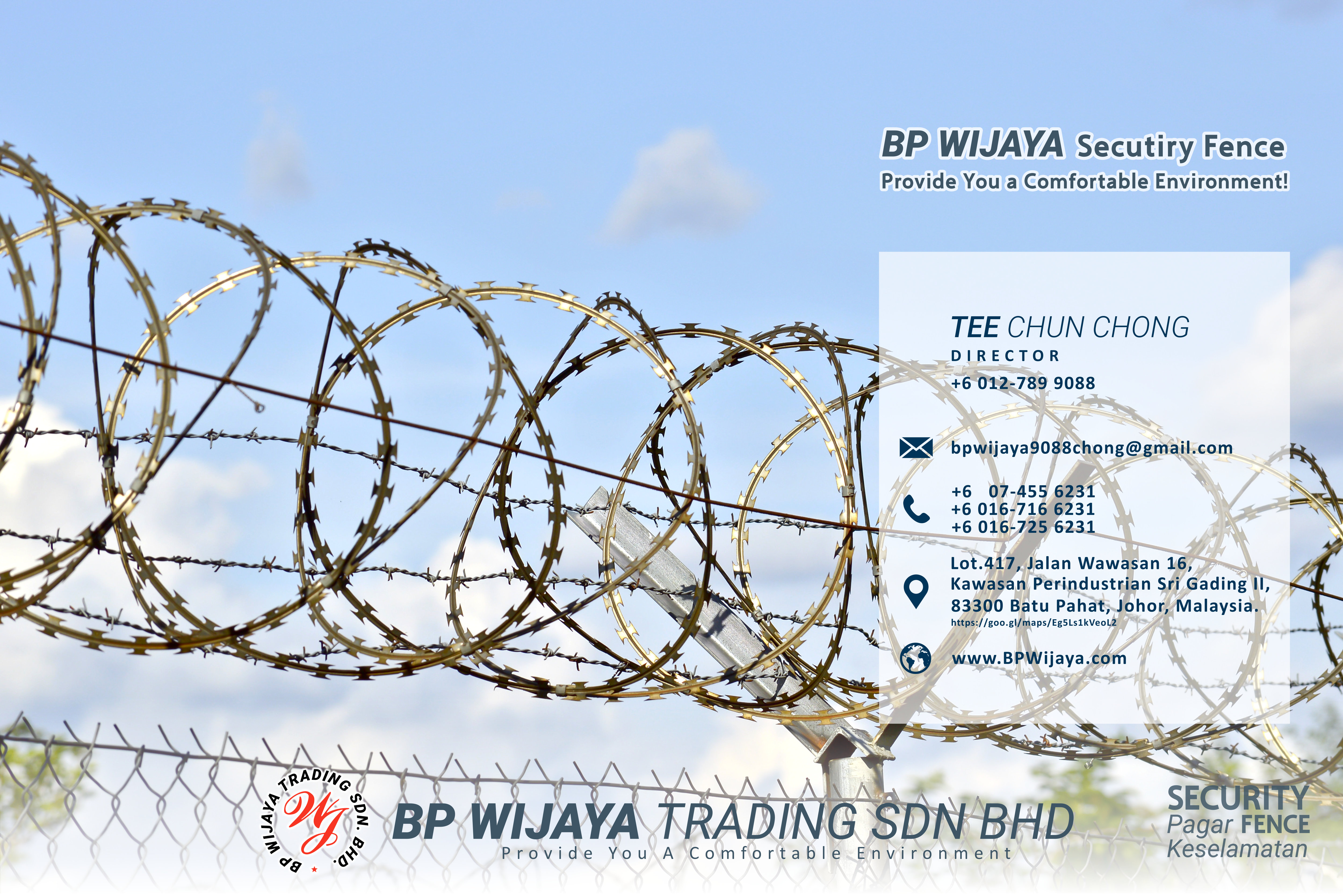 BP Wijaya Trading Sdn Bhd Fence Malaysia Selangor Kuala Lumpur manufacturer of safety fences building materials for housing construction site Security fencing factory fence house fence A01-017