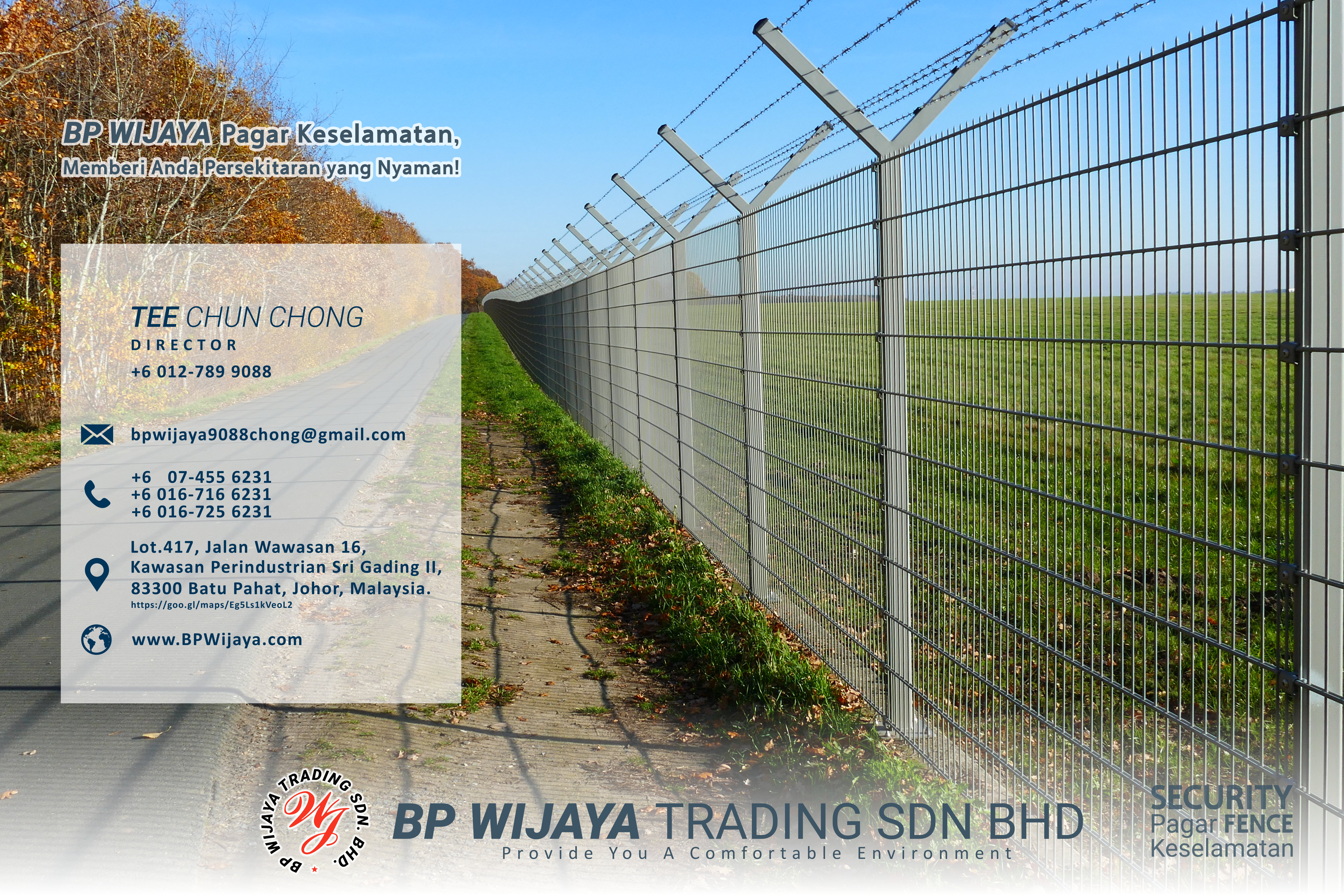BP Wijaya Trading Sdn Bhd Fence Malaysia Selangor Kuala Lumpur manufacturer of safety fences building materials for housing construction site Security fencing factory fence house fence A01-005
