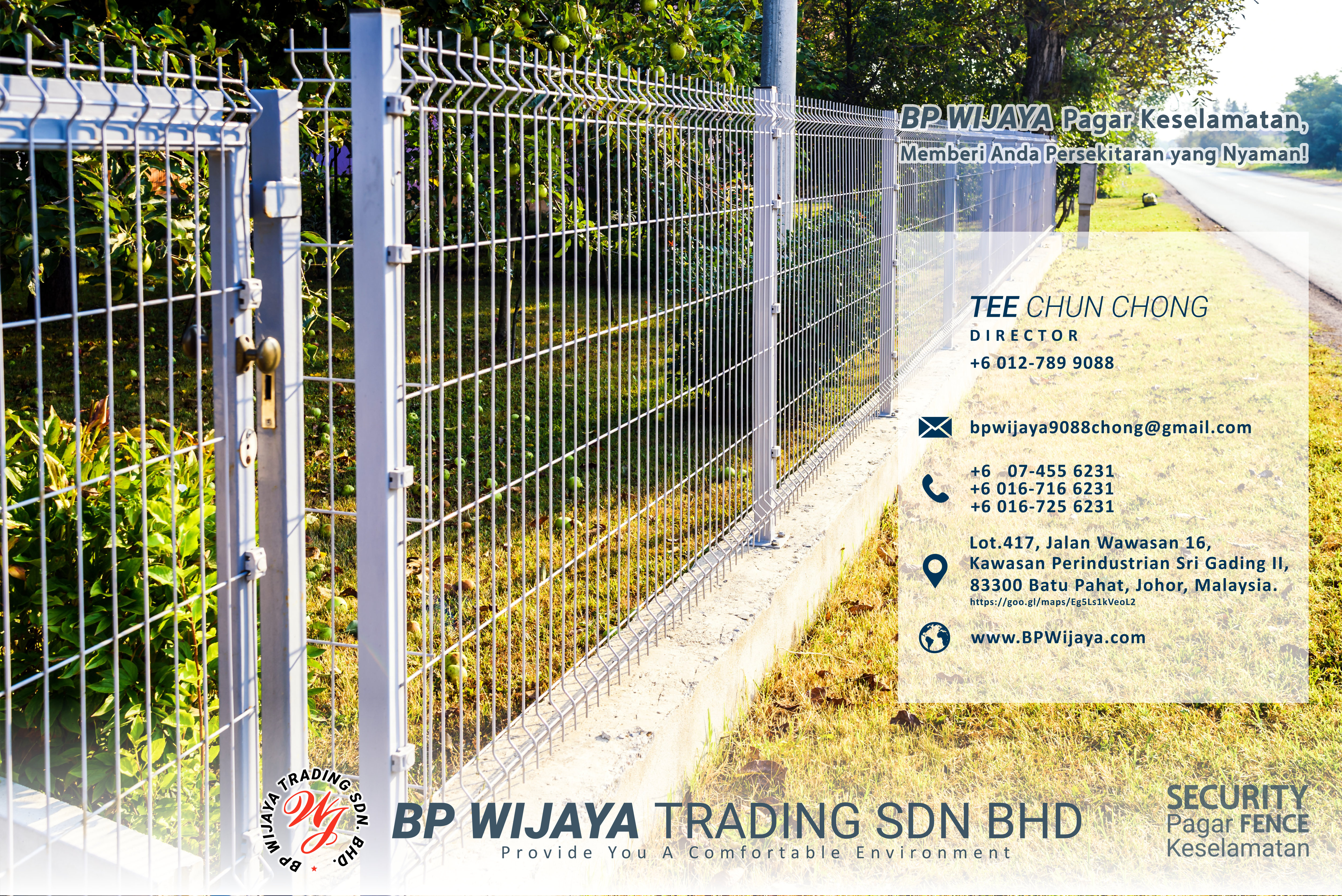 BP Wijaya Trading Sdn Bhd Fence Malaysia Selangor Kuala Lumpur manufacturer of safety fences building materials for housing construction site Security fencing factory fence house fence A01-007