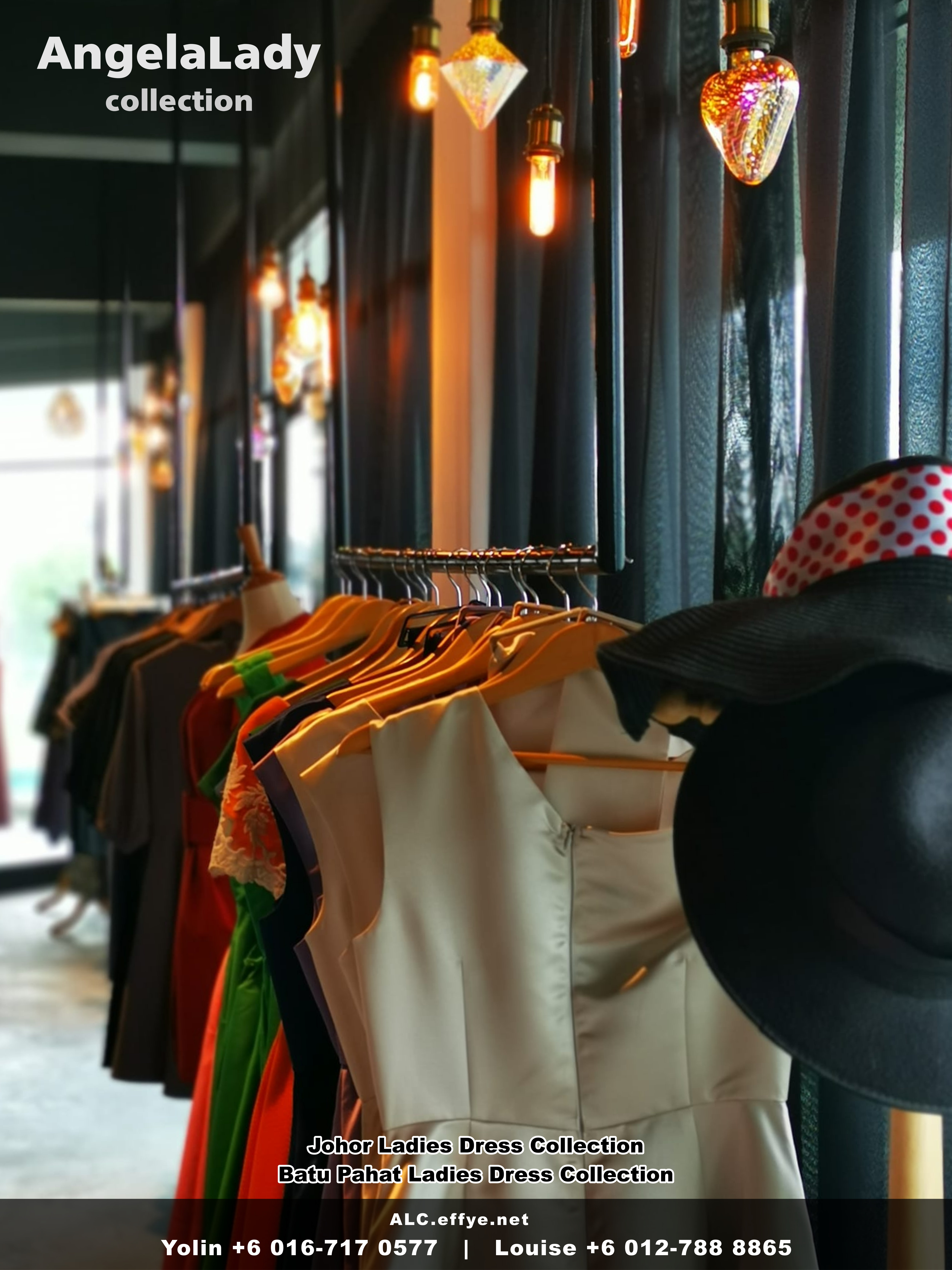 Johor Batu Pahat Ladies Dress Boutique Angela Lady Collection Dinner Dress Evening Gown Maxi Dress Evening Dress Gown Boutique Fashion Lady Apparel Clothes Jeans Skirt Pants Malaysia A01-001