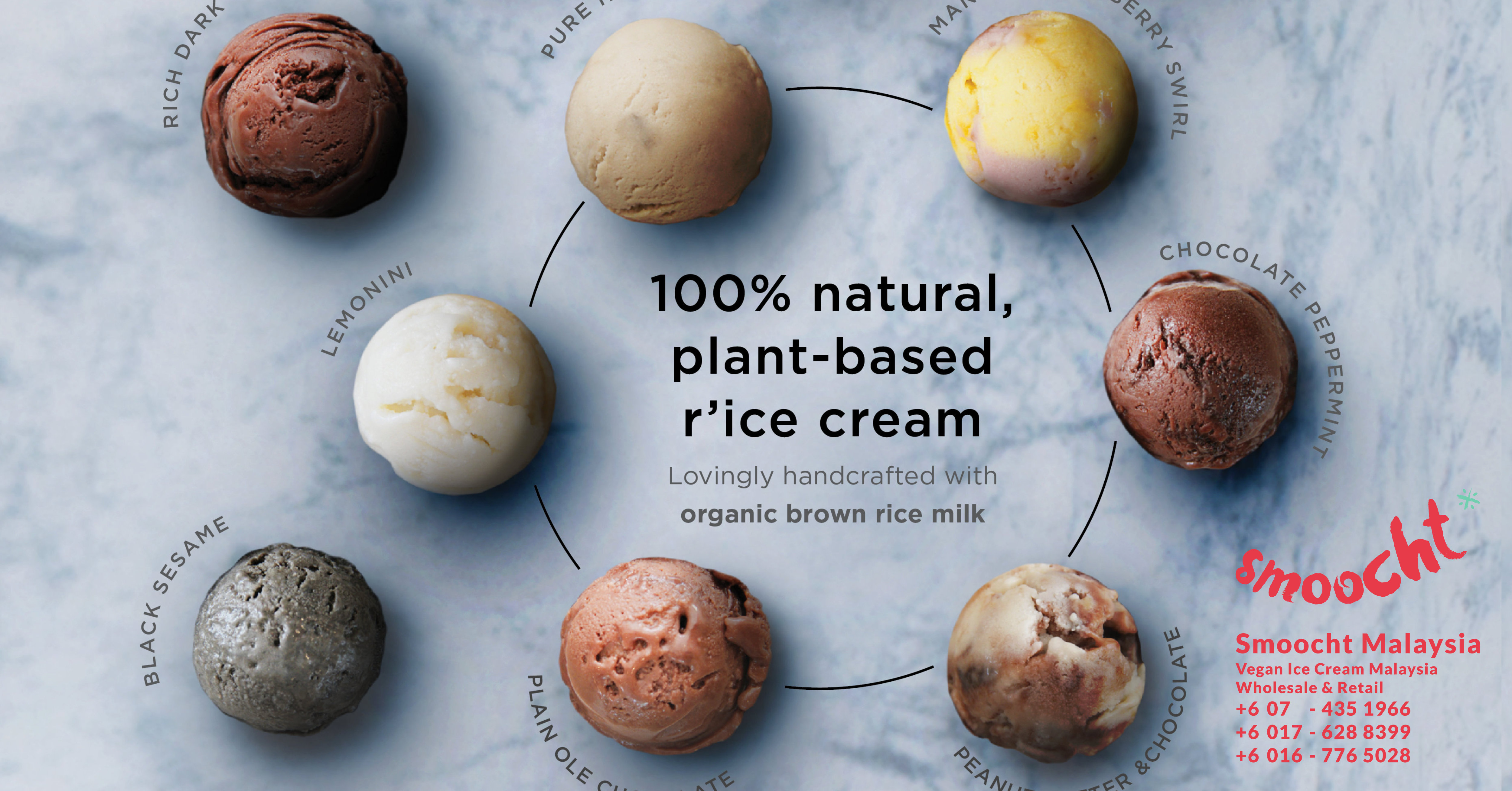 Smoocht Malaysia – Vegan Ice Cream Malaysia at Batu Pahat, Johor, Malaysia.