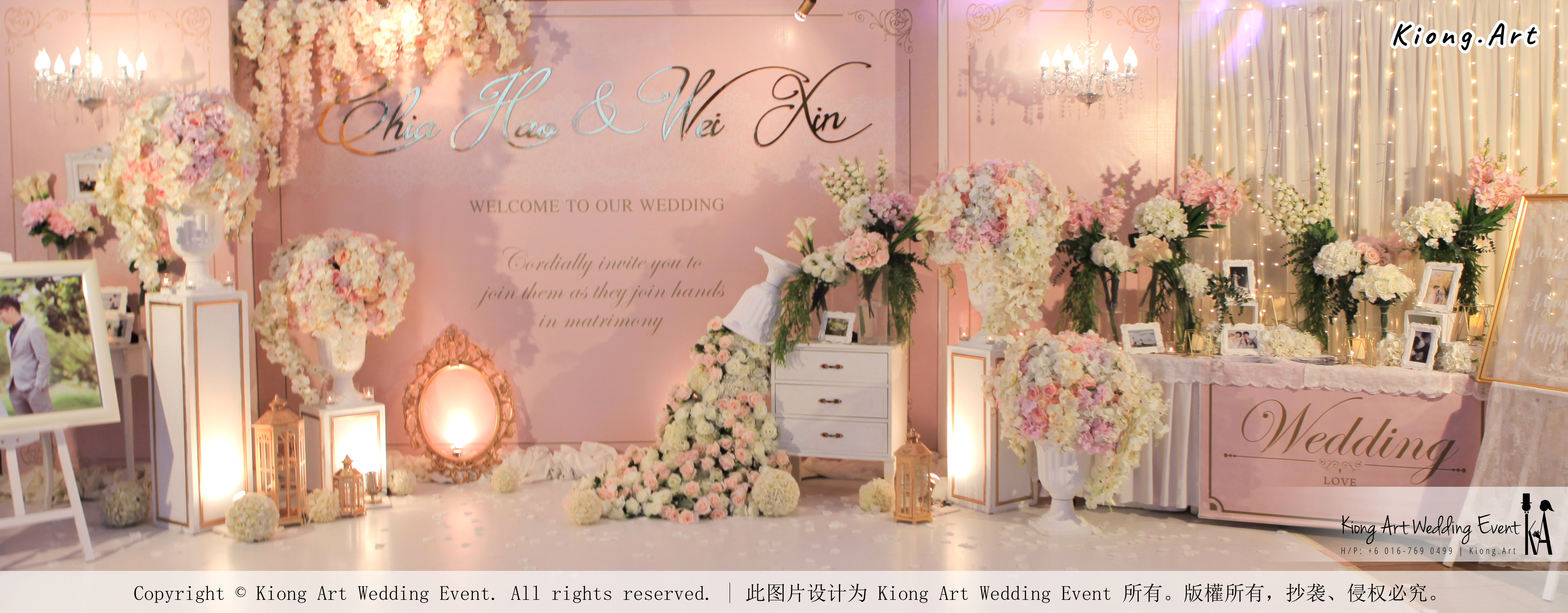 Malaysia Wed Kuala Lumpur Wedding Deco Decoration Kiong Art Wedding Deco Warm and Happy Wedding Theme Chia Hao and Wei Xin Sin Yang Restaurant Batu Pahat A15-A01-001