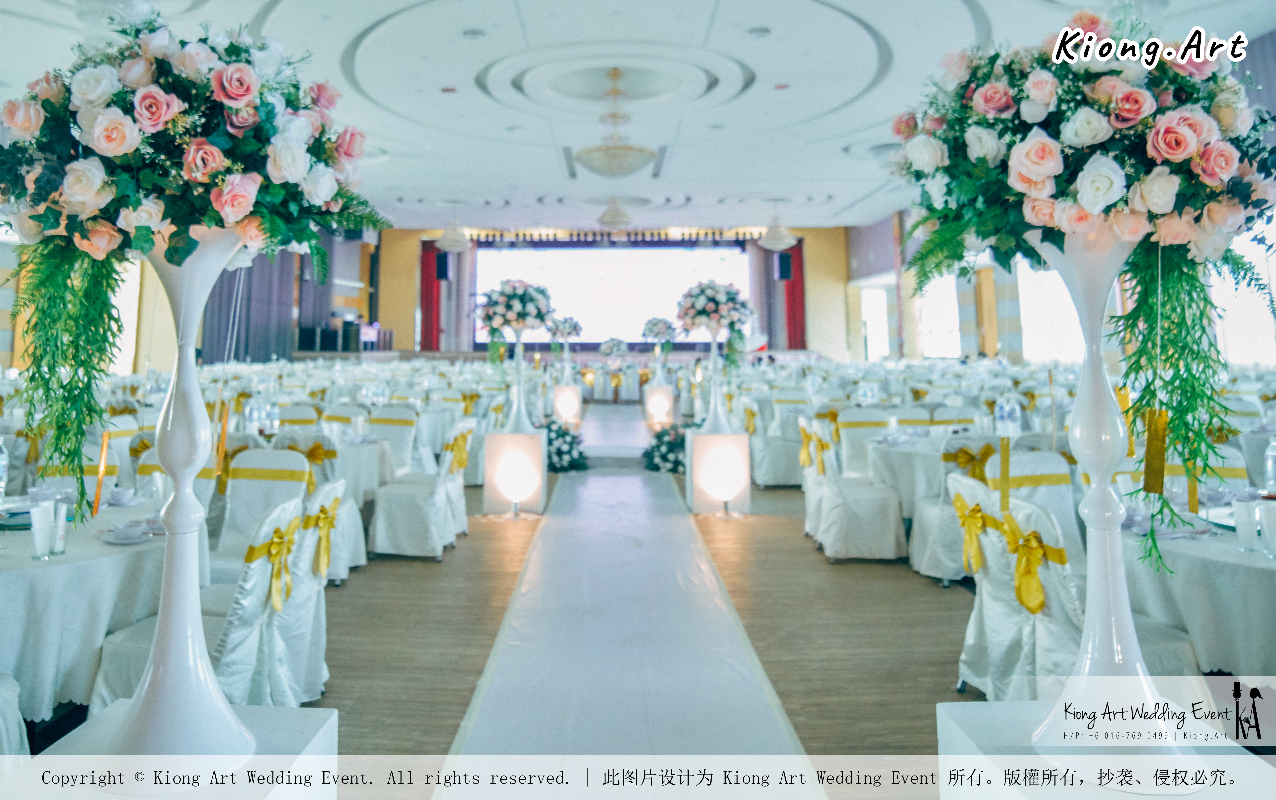 Kuala Lumpur Wedding Event Deco Wedding Planner Kiong Art Wedding Event 吉隆坡一站式婚礼策划布置 Klang Commercial Convention Centre KCCC 巴生皇城商务会展中心 B01-002