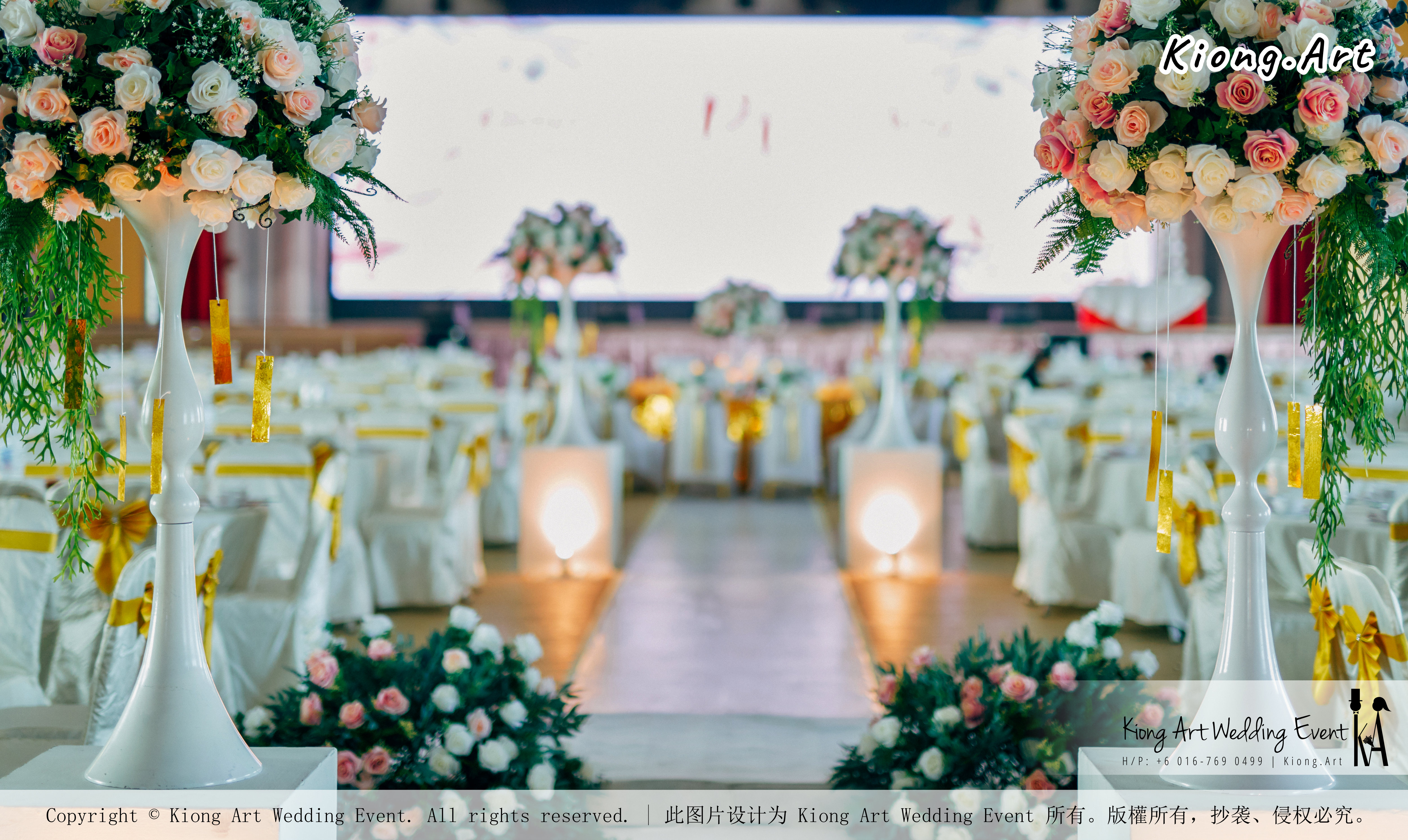 Kuala Lumpur Wedding Event Deco Wedding Planner Kiong Art Wedding Event 吉隆坡一站式婚礼策划布置 Klang Commercial Convention Centre KCCC 巴生皇城商务会展中心 B01-005