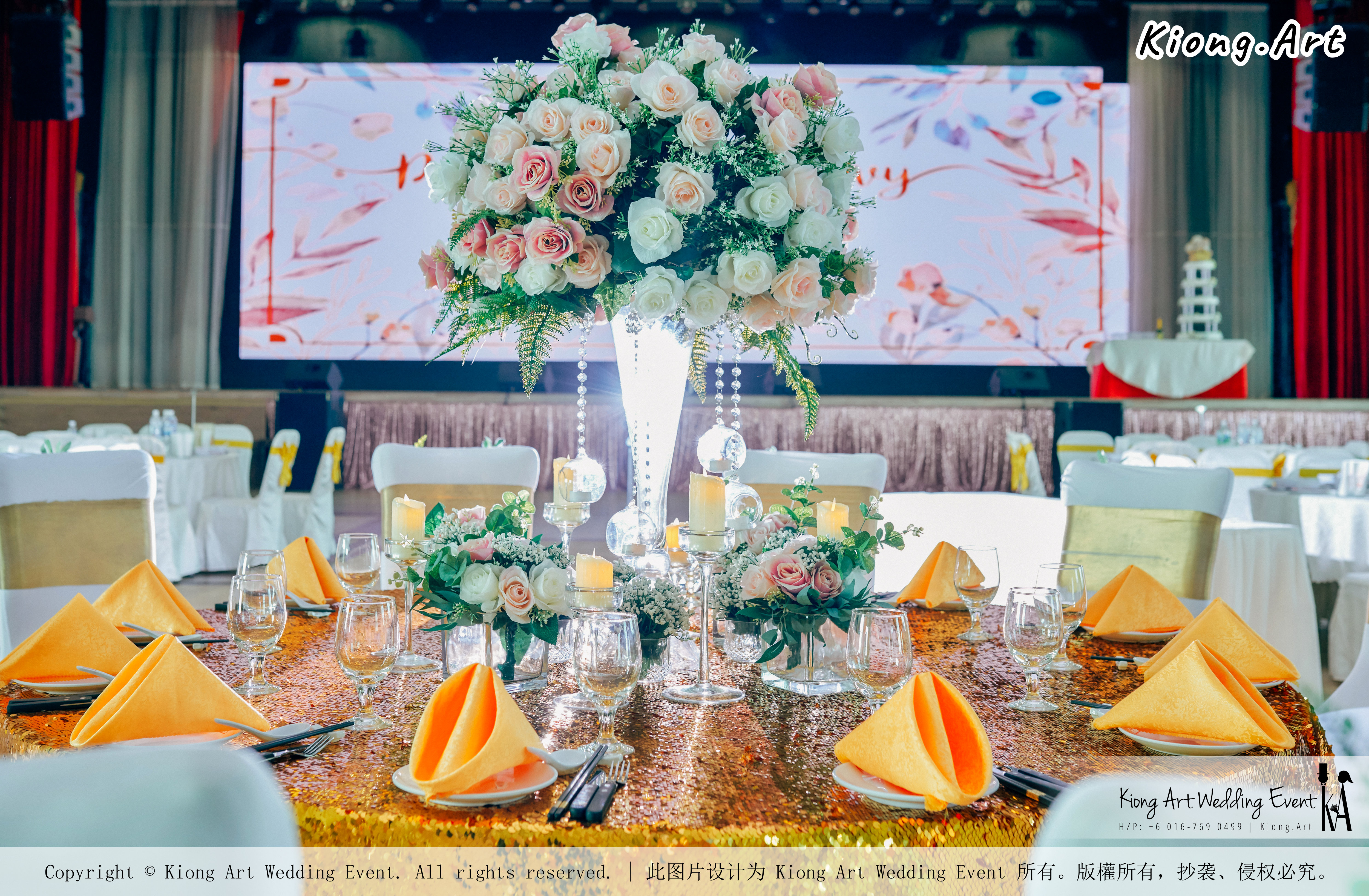 Kuala Lumpur Wedding Event Deco Wedding Planner Kiong Art Wedding Event 吉隆坡一站式婚礼策划布置 Klang Commercial Convention Centre KCCC 巴生皇城商务会展中心 A01-002