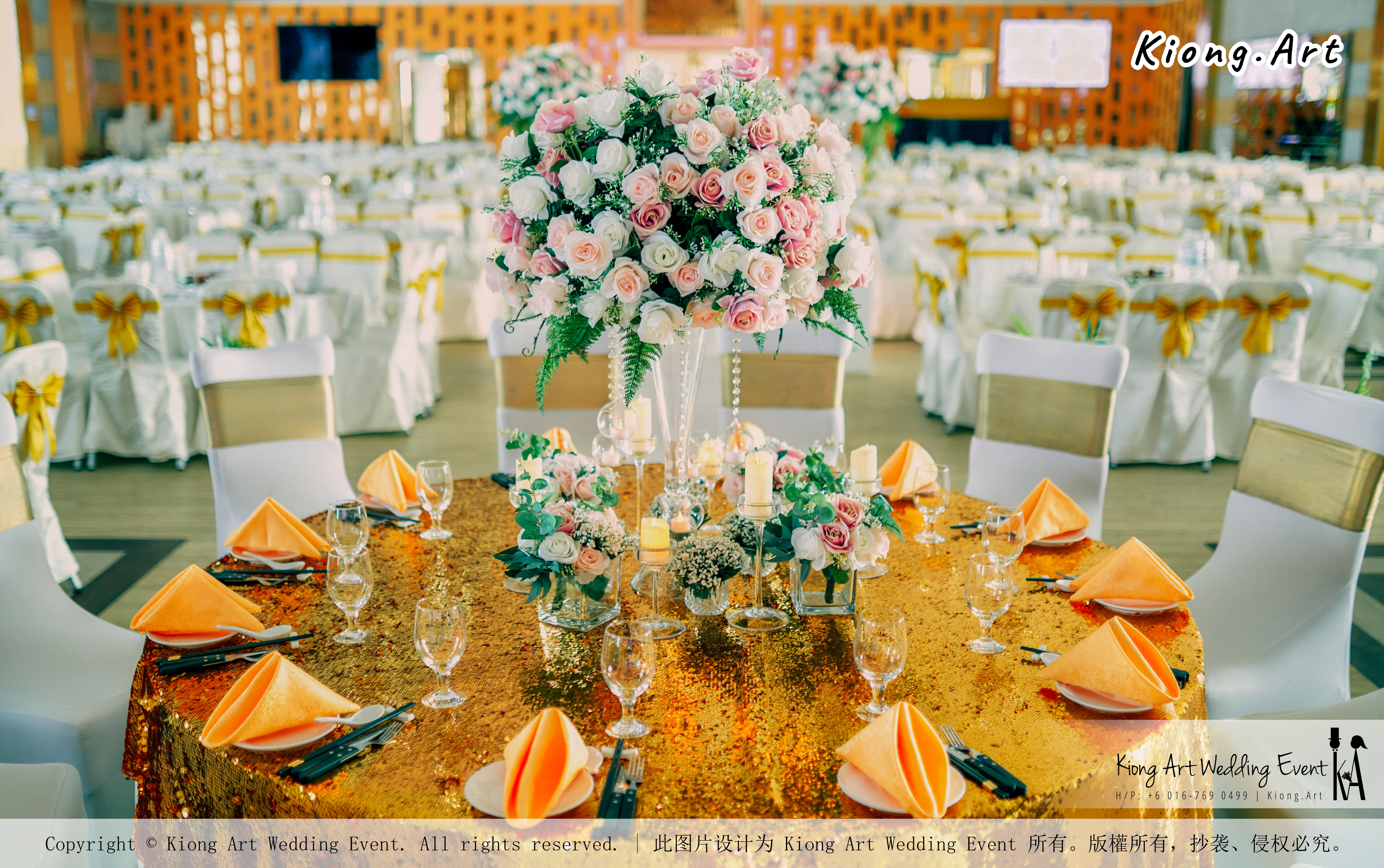 Kuala Lumpur Wedding Event Deco Wedding Planner Kiong Art Wedding Event 吉隆坡一站式婚礼策划布置 Klang Commercial Convention Centre KCCC 巴生皇城商务会展中心 A01-008