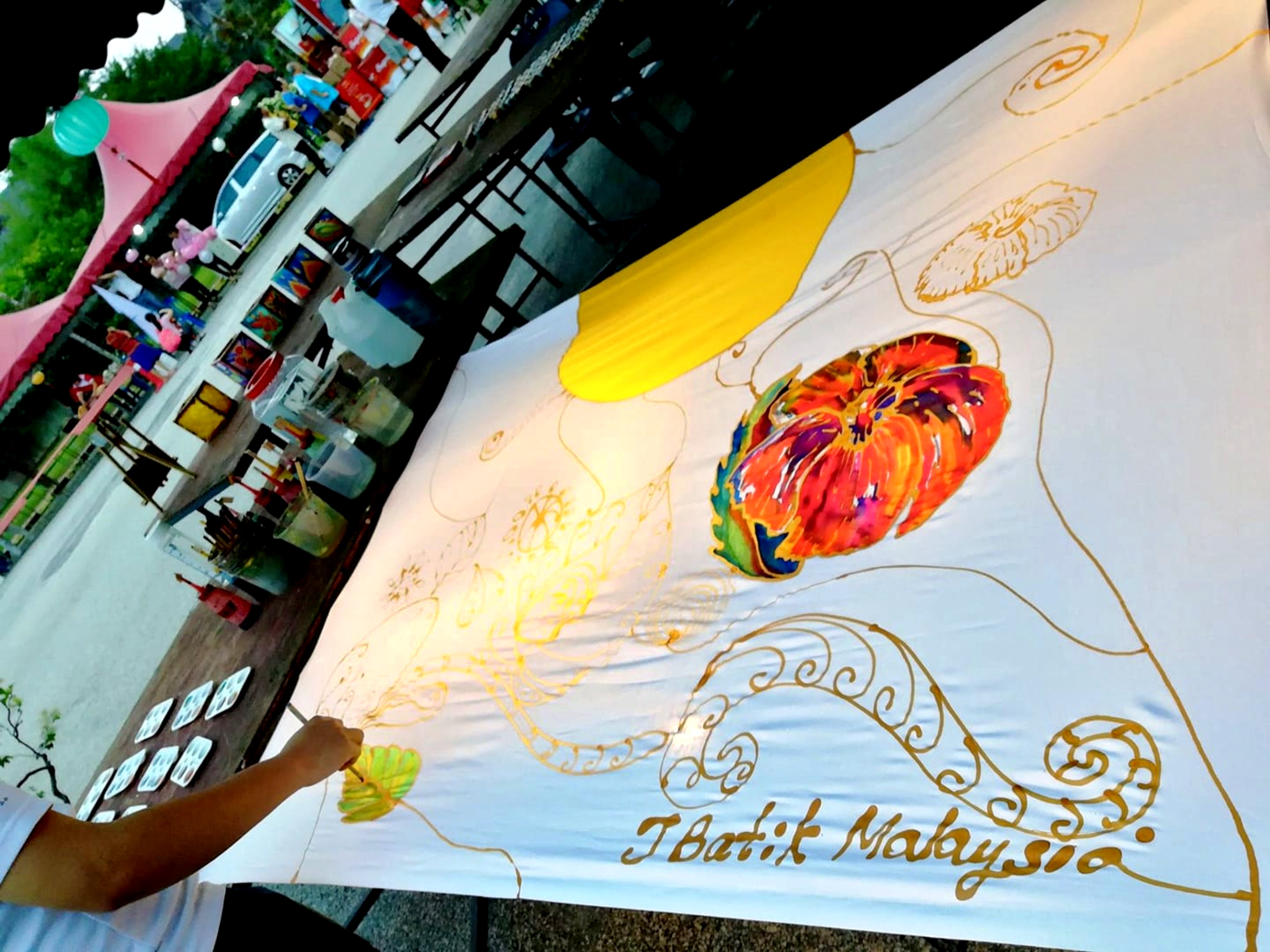 J Batik Malaysia Joey Kher Artist Malaysia Batik Lantern Mid-Autumn Festival Jasmine Tea Ivan Tan Raymond Ong Effye Ang 乔伊峇迪蜡染工作室 郭柔莹 马来西亚艺术家 中秋节峇迪蜡染灯笼 A09