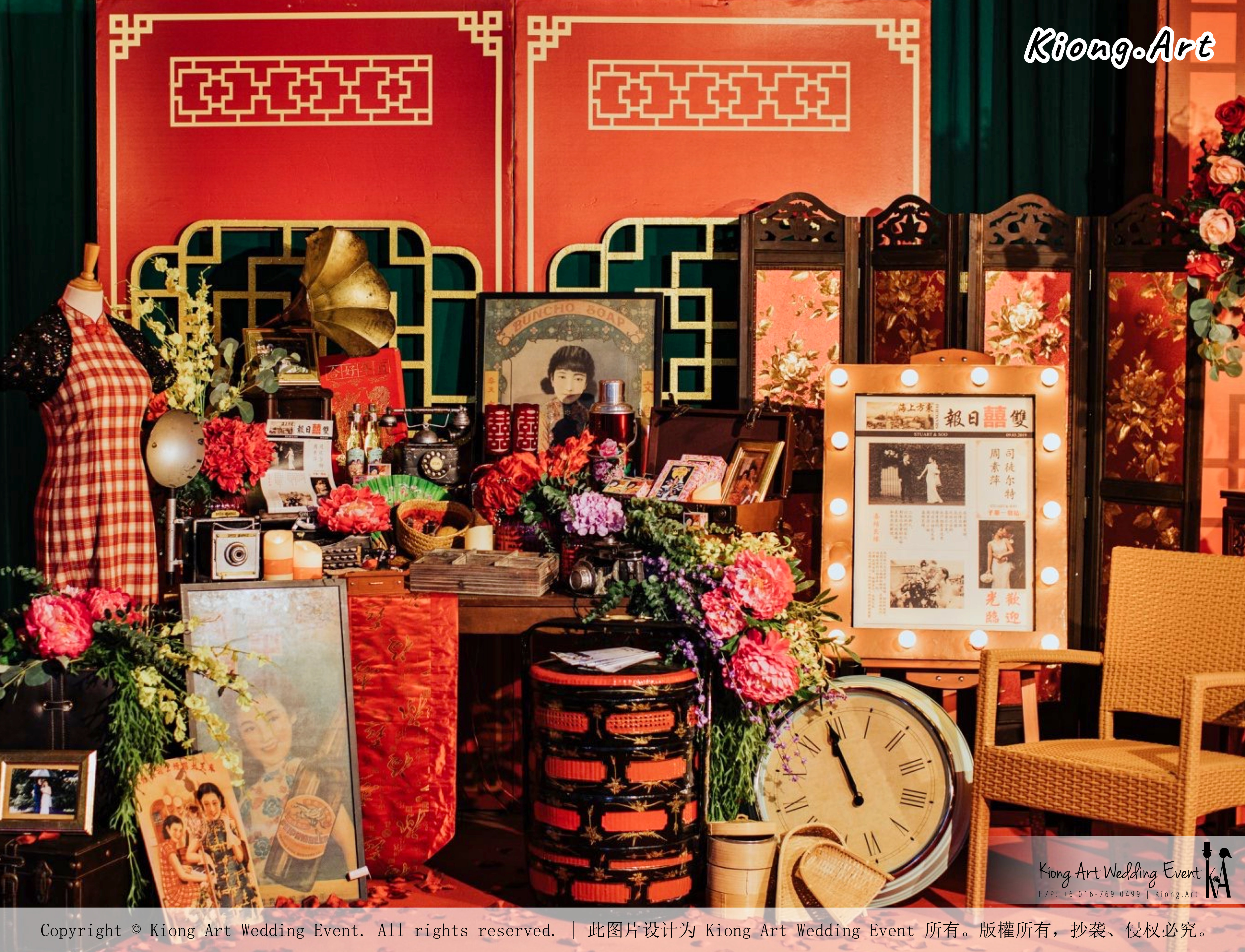 Kuala Lumpur Wedding Event Deco Wedding Planner Kiong Art Wedding Event 吉隆坡一站式婚礼策划布置 Klang WK Banquet Hall Oriental Traditional Culture Wedding 东方传统文化婚礼 B01-007