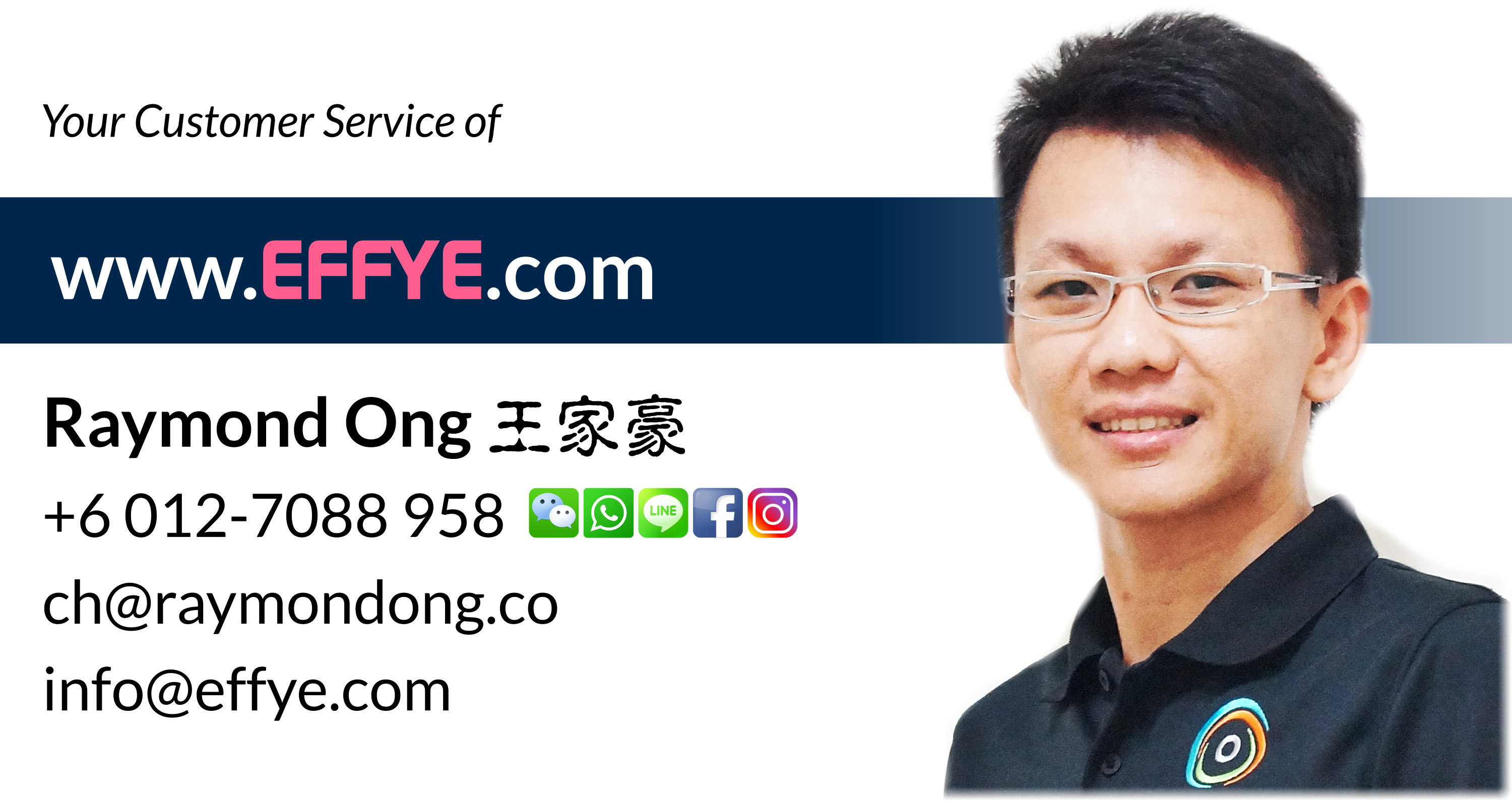 Effye Media Customer Services Raymond Ong Chia How Online Advertising Website Design Development and Education Media Management Malaysia Taiwan Singapore Indonesia China United States A01