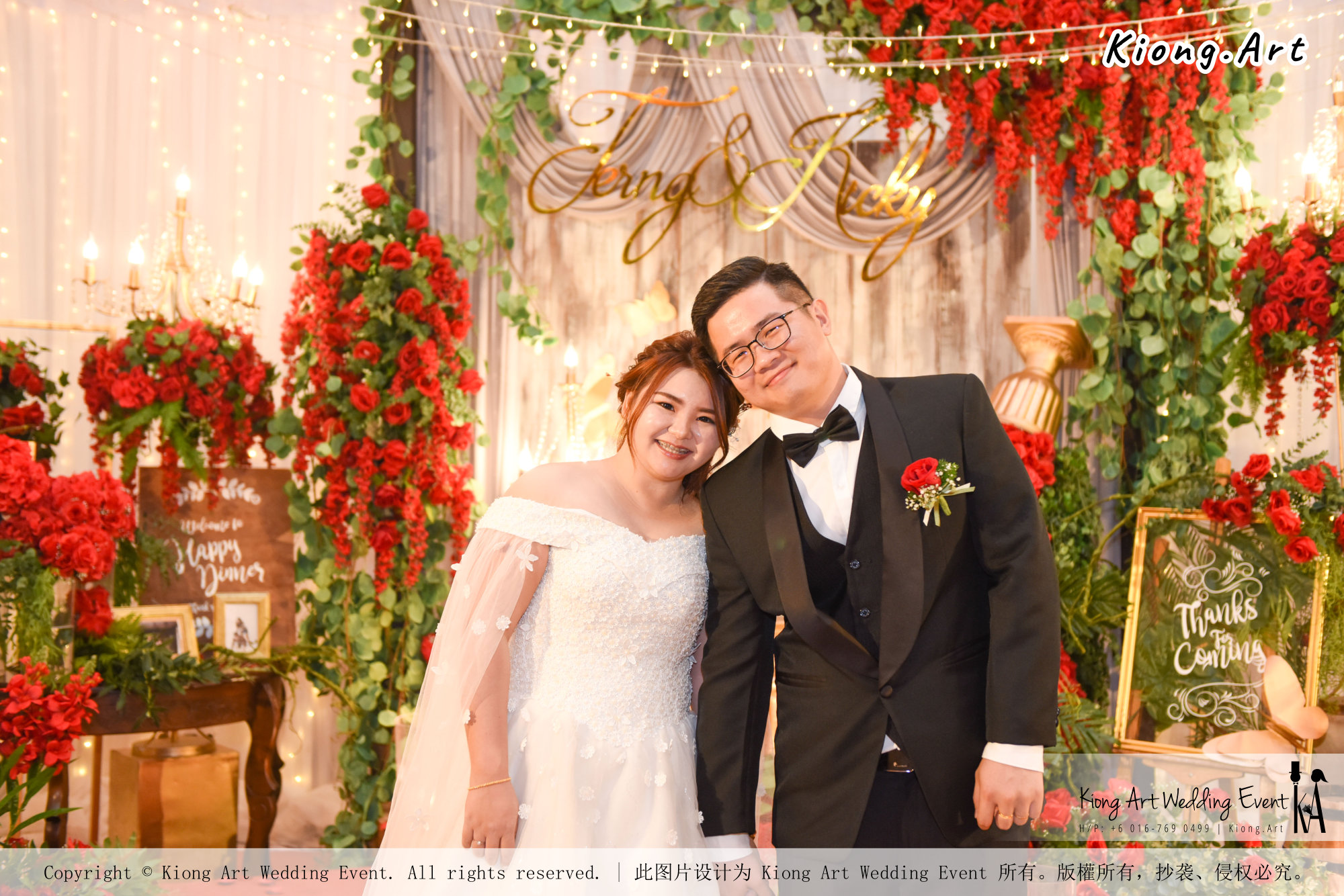 Kuala Lumpur Wedding Event Deco Wedding Planner Kiong Art Wedding Event 吉隆坡一站式婚礼策划布置 Grand Sea View Restaurant European and American Pastoral Style 欧美田园风格 A01-007