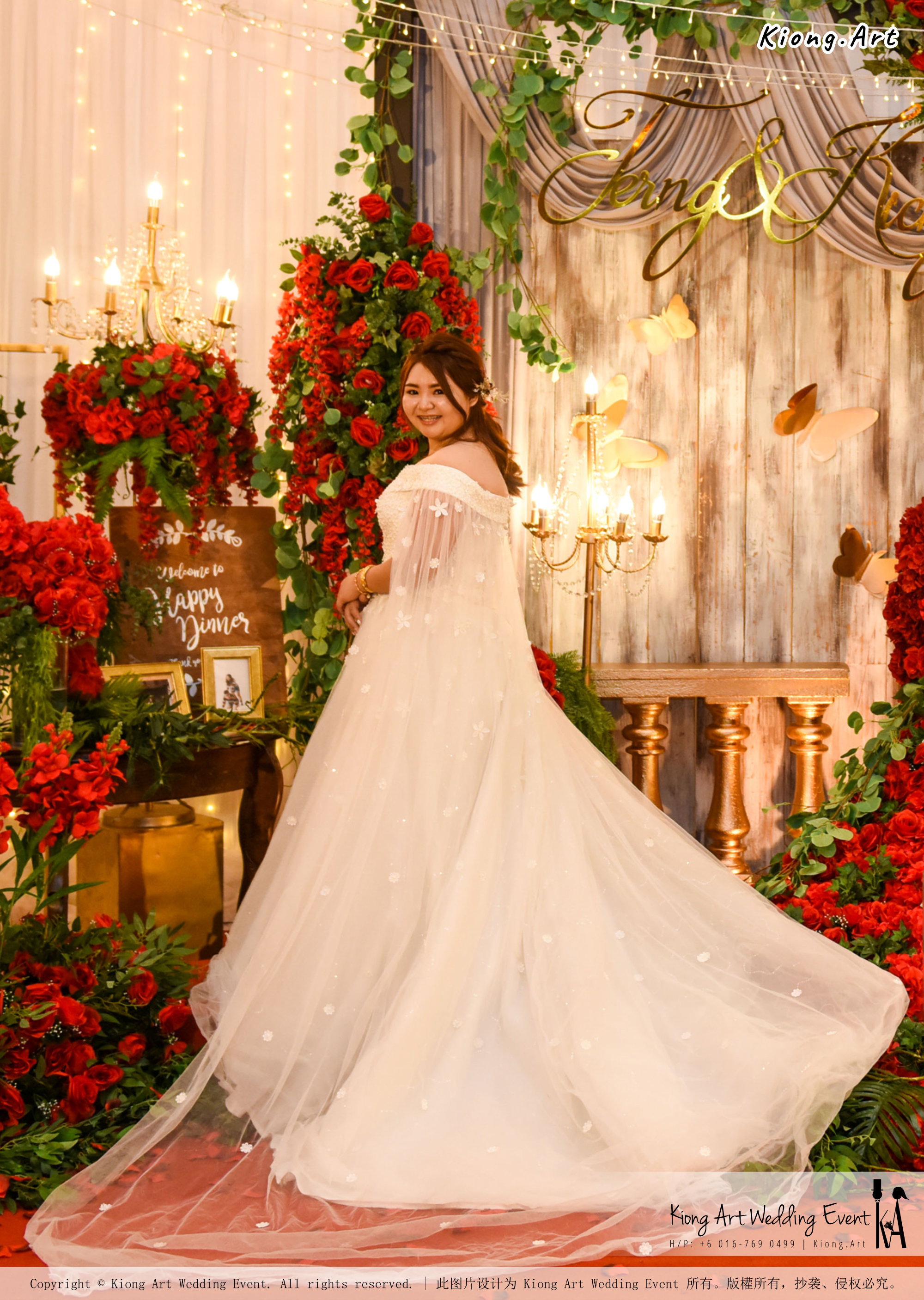 Kuala Lumpur Wedding Event Deco Wedding Planner Kiong Art Wedding Event 吉隆坡一站式婚礼策划布置 Grand Sea View Restaurant European and American Pastoral Style 欧美田园风格 A01-011