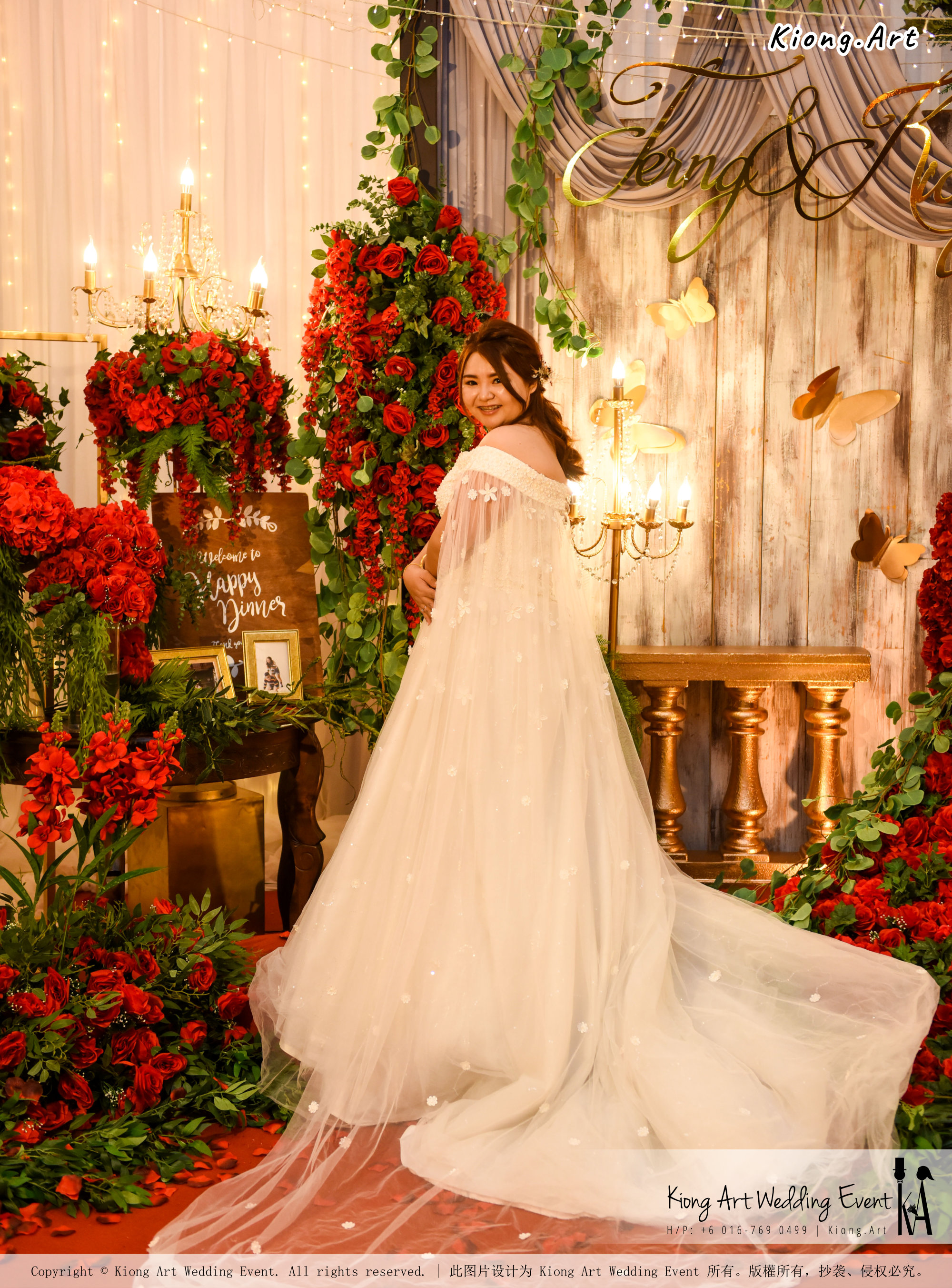 Kuala Lumpur Wedding Event Deco Wedding Planner Kiong Art Wedding Event 吉隆坡一站式婚礼策划布置 Grand Sea View Restaurant European and American Pastoral Style 欧美田园风格 A01-013