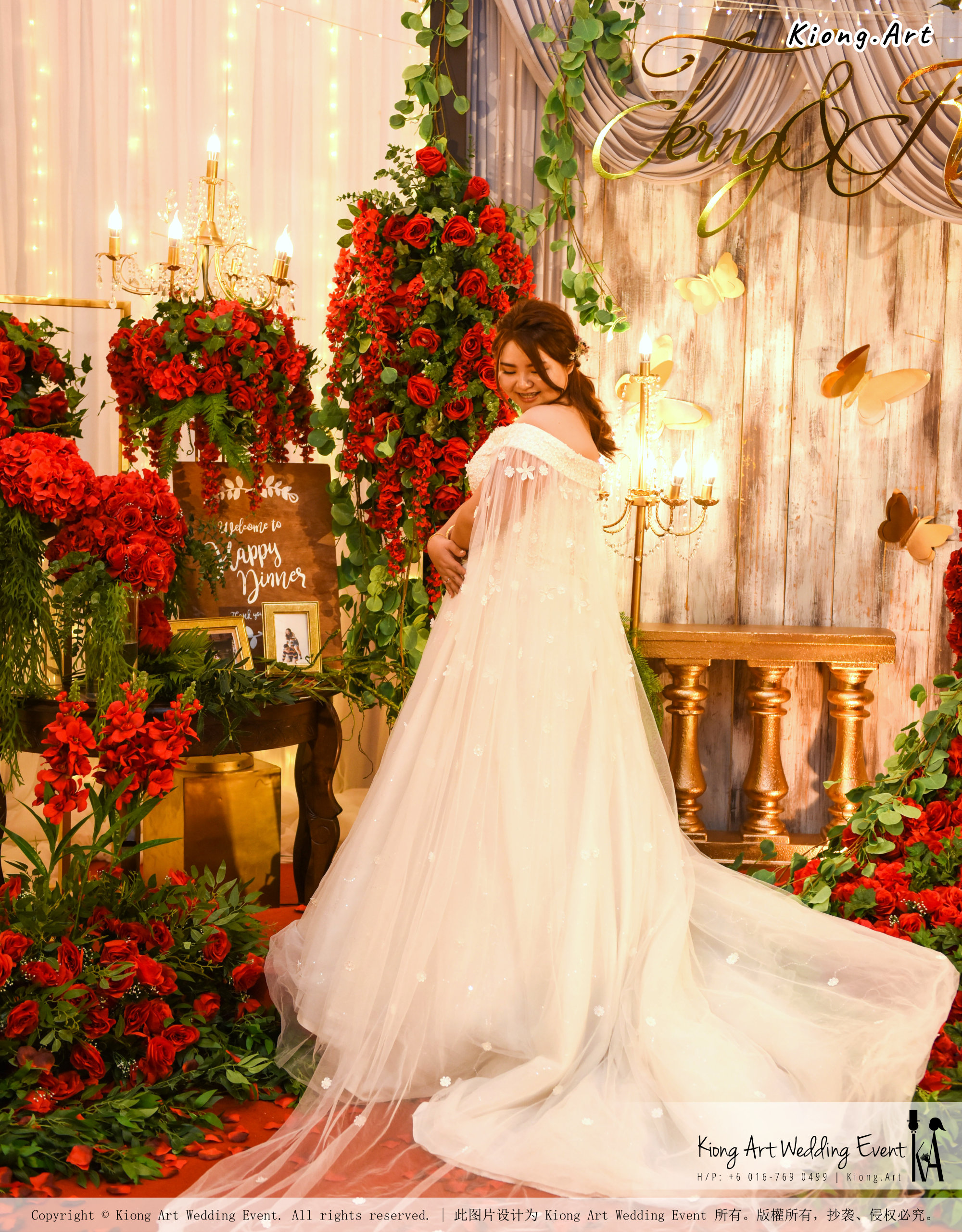 Kuala Lumpur Wedding Event Deco Wedding Planner Kiong Art Wedding Event 吉隆坡一站式婚礼策划布置 Grand Sea View Restaurant European and American Pastoral Style 欧美田园风格 A01-014