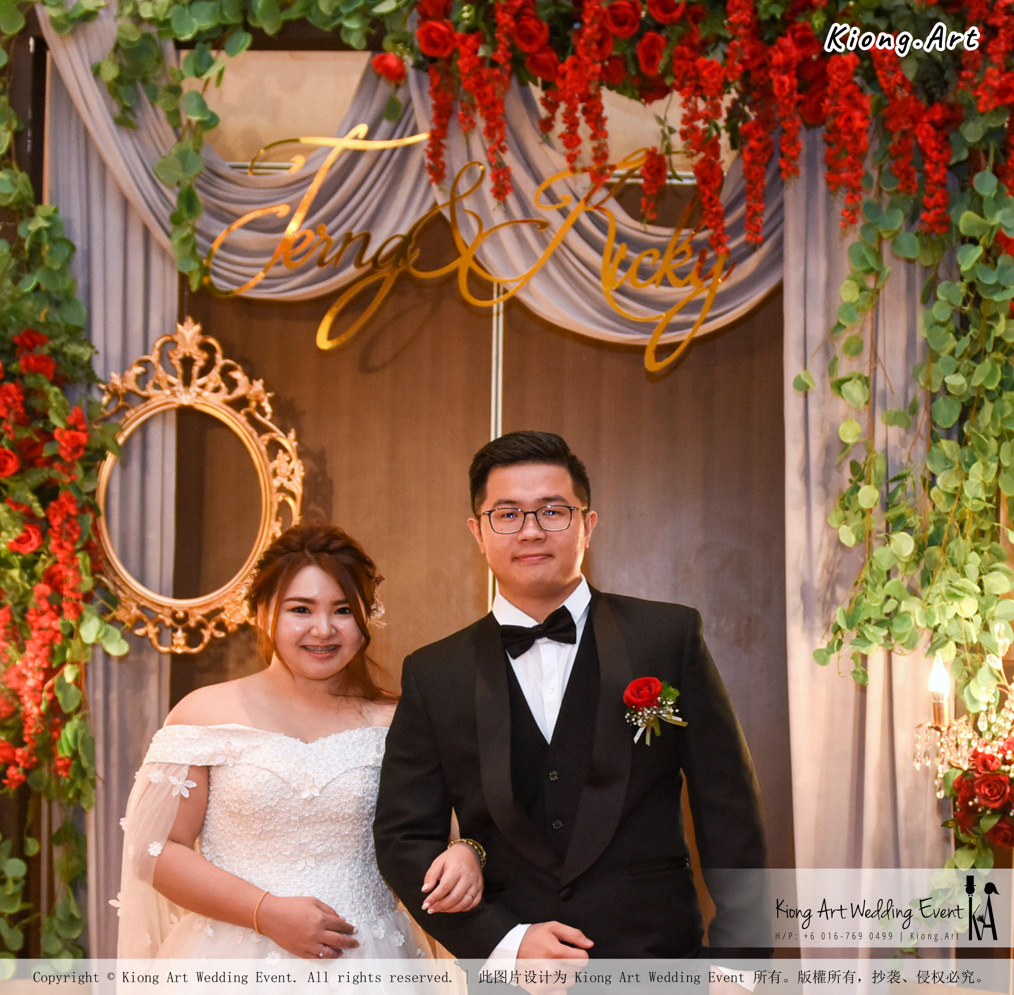 Kuala Lumpur Wedding Event Deco Wedding Planner Kiong Art Wedding Event 吉隆坡一站式婚礼策划布置 Grand Sea View Restaurant European and American Pastoral Style 欧美田园风格 A01-015
