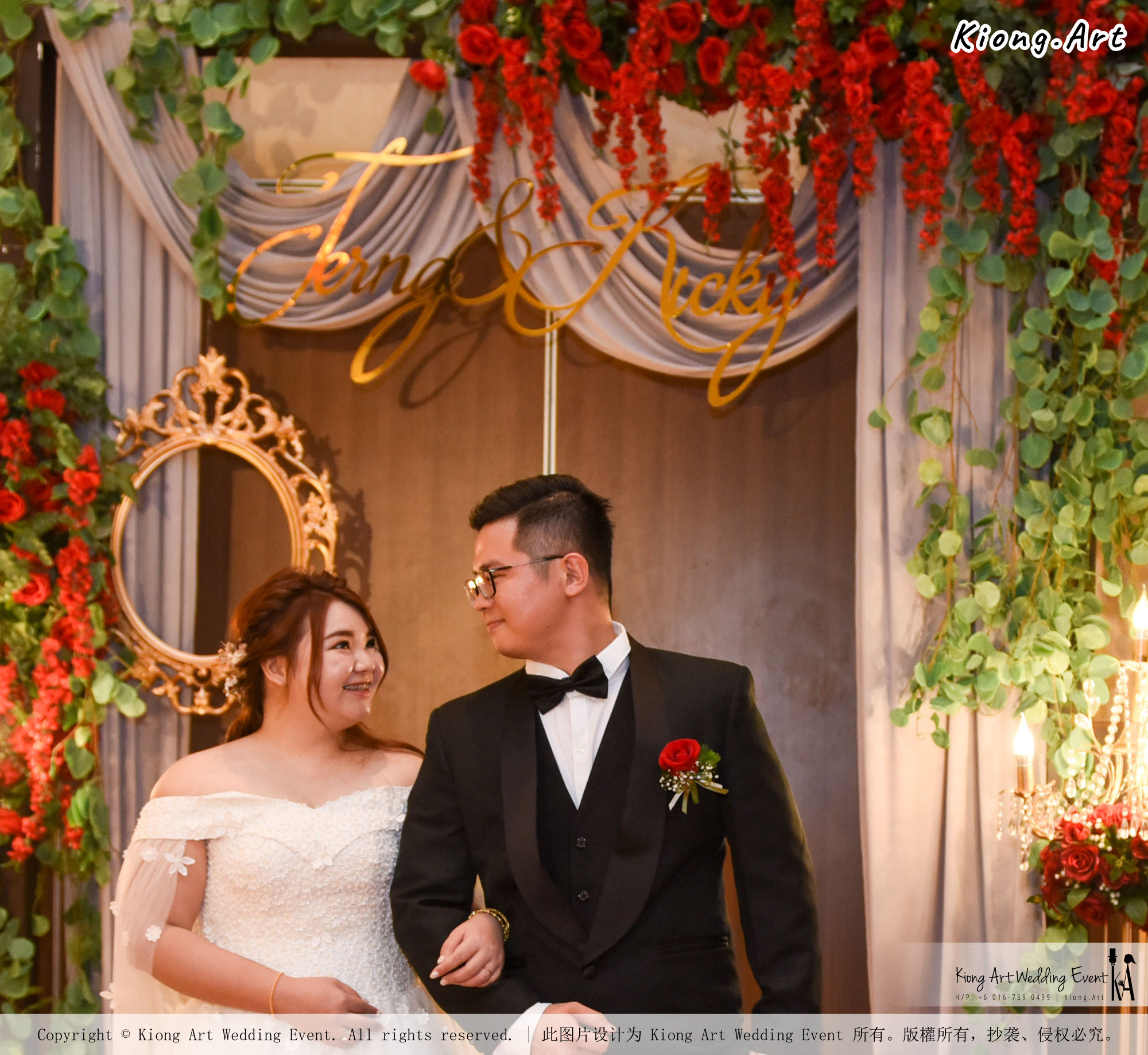 Kuala Lumpur Wedding Event Deco Wedding Planner Kiong Art Wedding Event 吉隆坡一站式婚礼策划布置 Grand Sea View Restaurant European and American Pastoral Style 欧美田园风格 A01-017