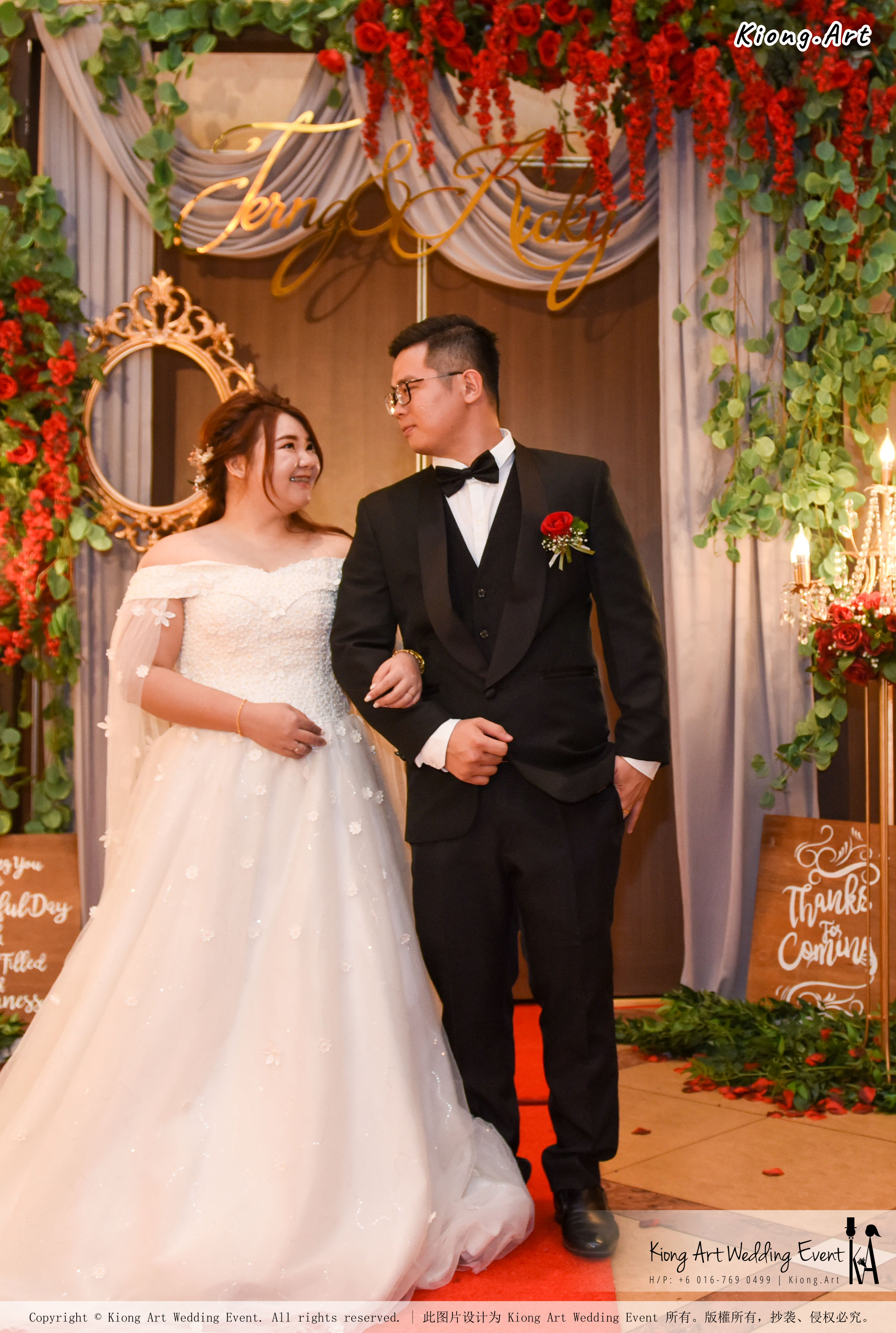 Kuala Lumpur Wedding Event Deco Wedding Planner Kiong Art Wedding Event 吉隆坡一站式婚礼策划布置 Grand Sea View Restaurant European and American Pastoral Style 欧美田园风格 A01-018