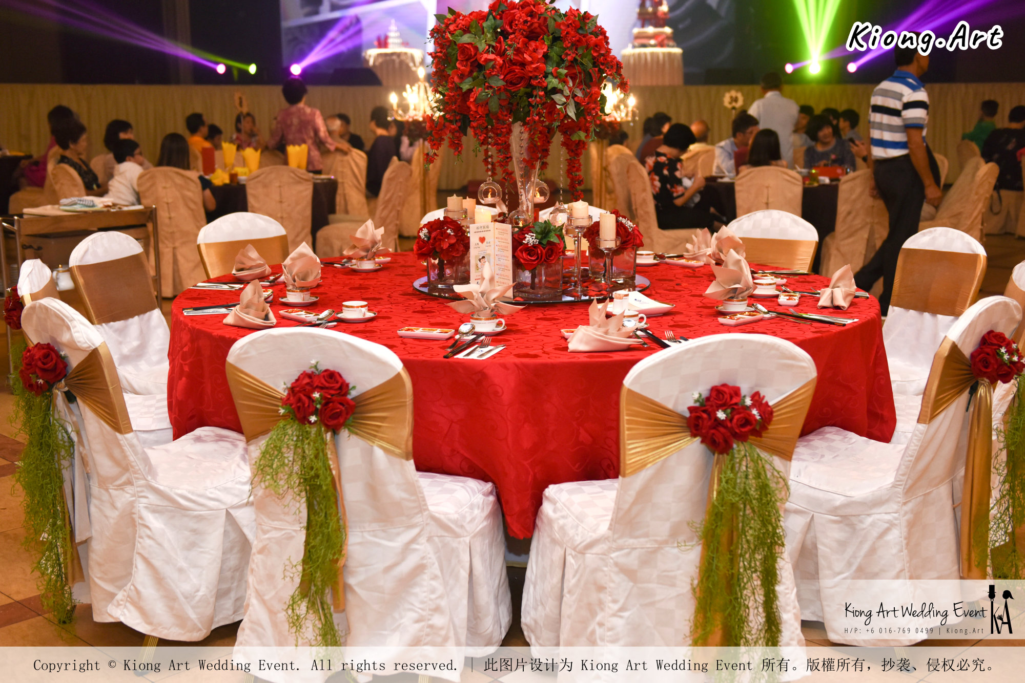 Kuala Lumpur Wedding Event Deco Wedding Planner Kiong Art Wedding Event 吉隆坡一站式婚礼策划布置 Grand Sea View Restaurant European and American Pastoral Style 欧美田园风格 A01-021