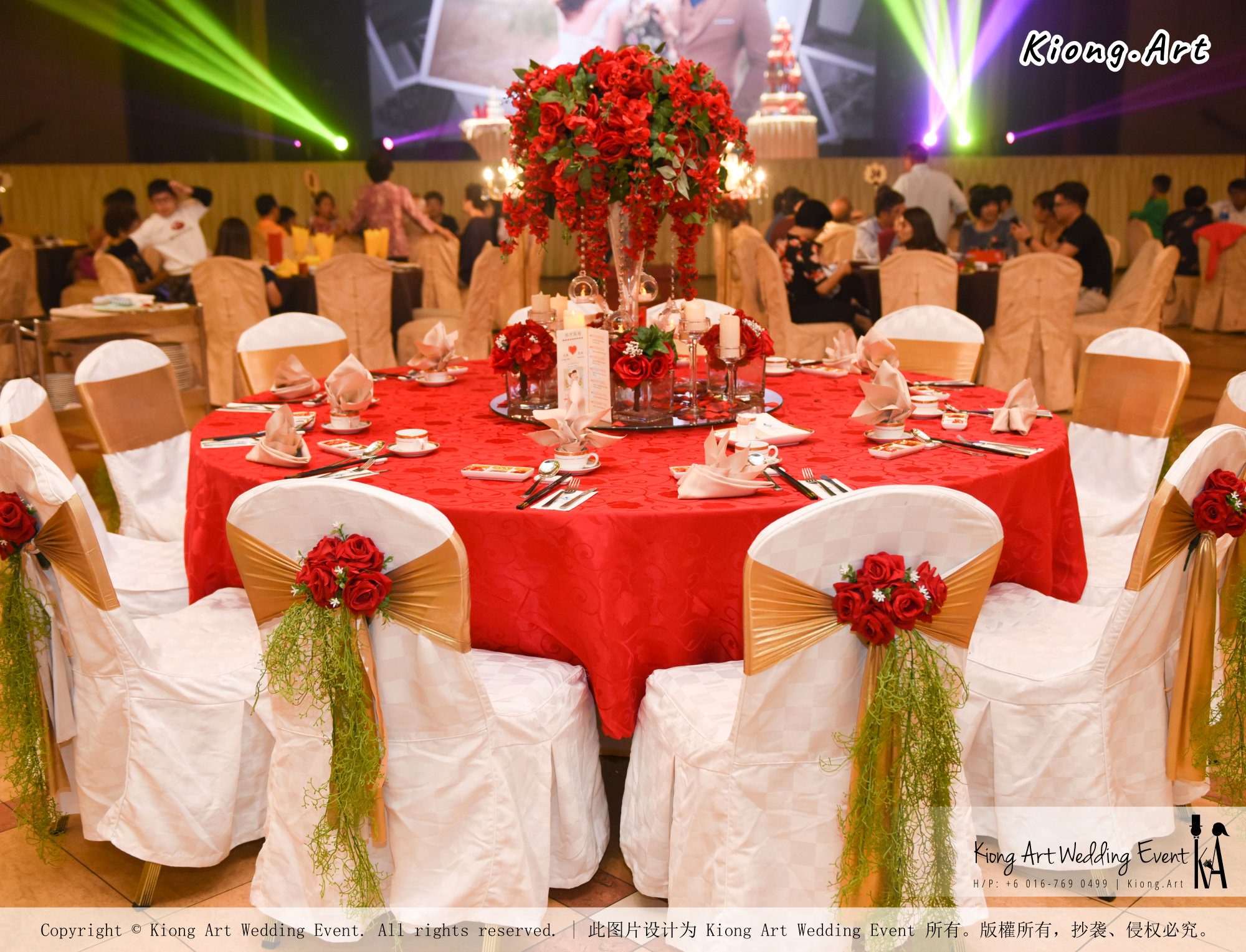 Kuala Lumpur Wedding Event Deco Wedding Planner Kiong Art Wedding Event 吉隆坡一站式婚礼策划布置 Grand Sea View Restaurant European and American Pastoral Style 欧美田园风格 A01-022