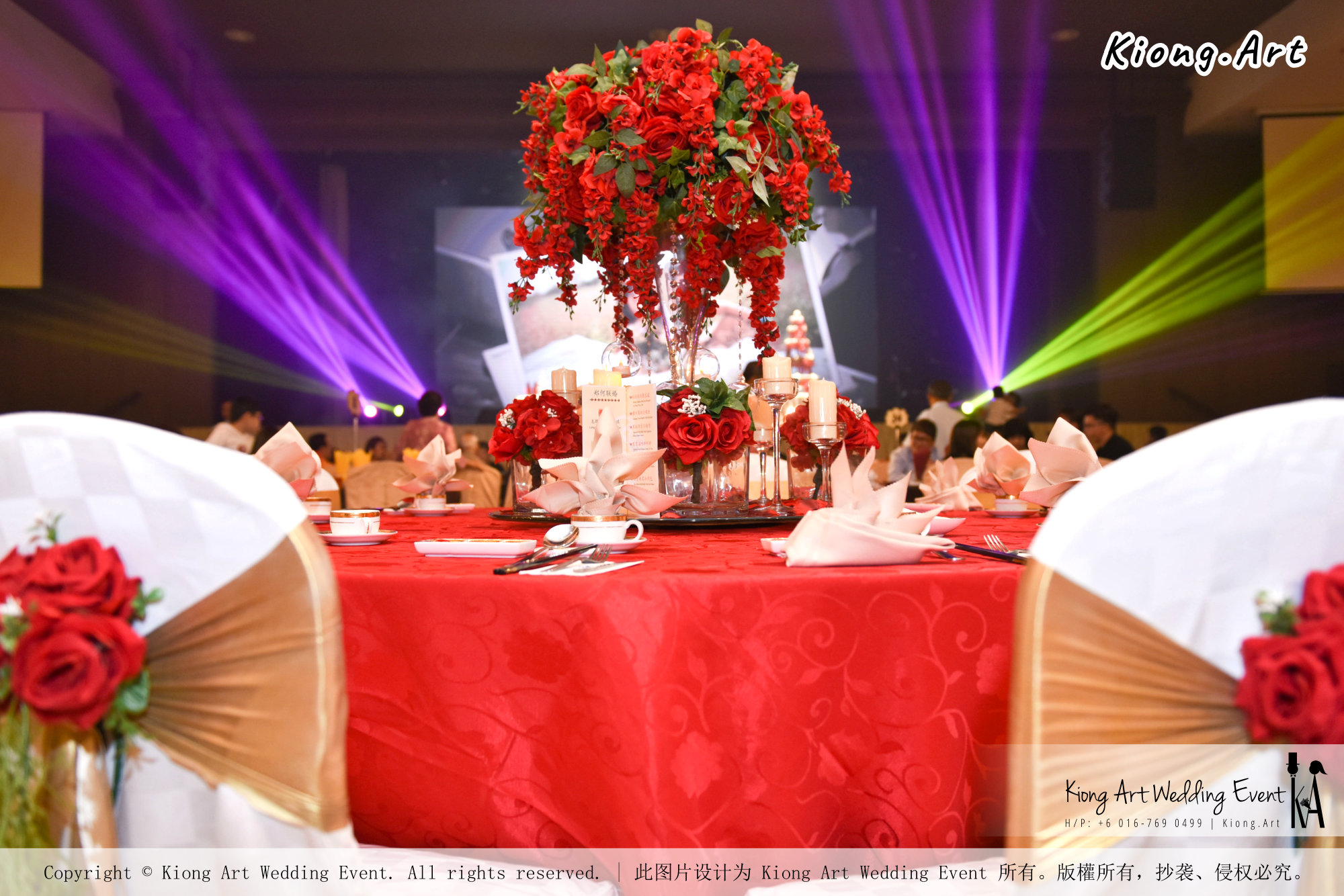 Kuala Lumpur Wedding Event Deco Wedding Planner Kiong Art Wedding Event 吉隆坡一站式婚礼策划布置 Grand Sea View Restaurant European and American Pastoral Style 欧美田园风格 A01-026