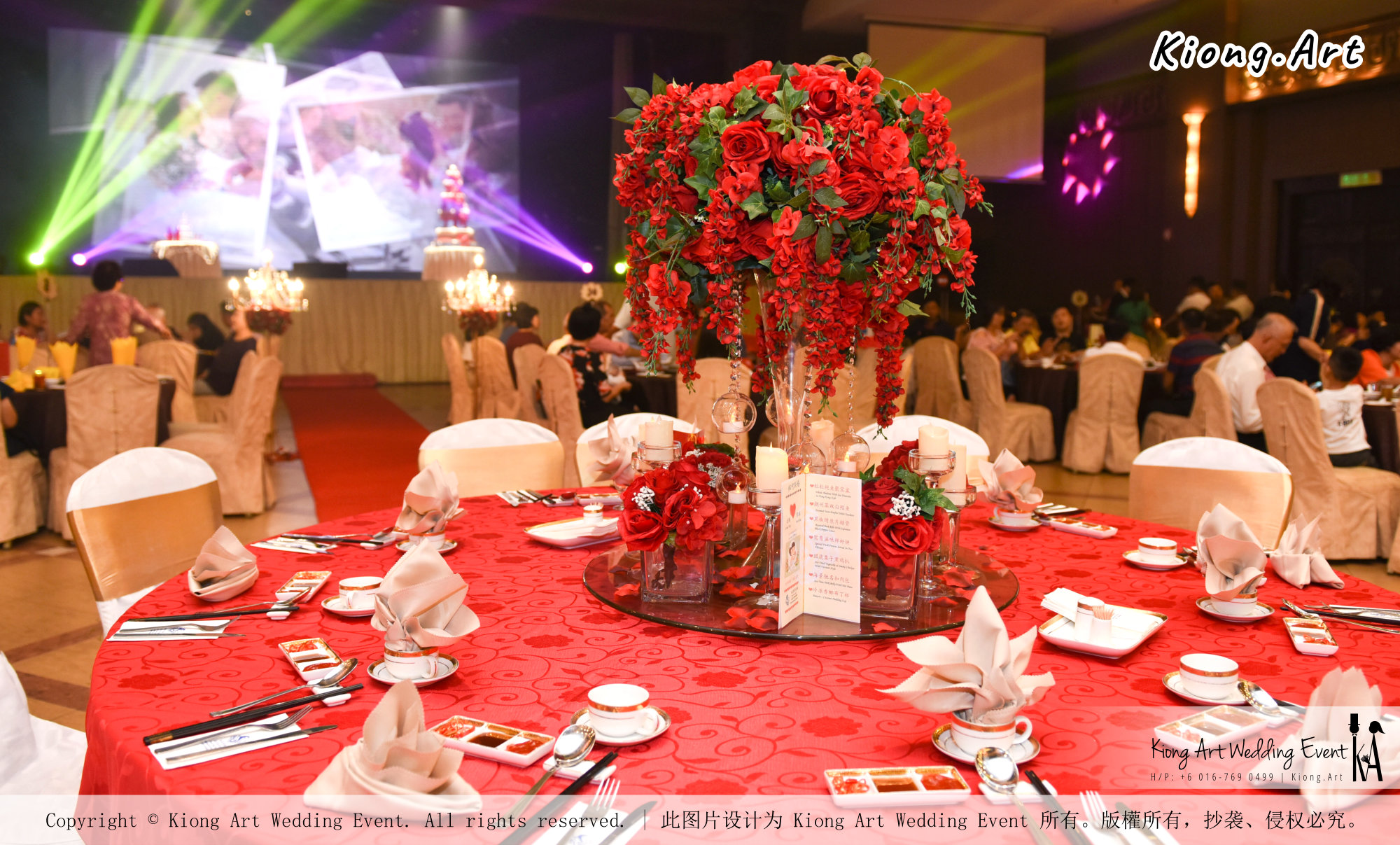 Kuala Lumpur Wedding Event Deco Wedding Planner Kiong Art Wedding Event 吉隆坡一站式婚礼策划布置 Grand Sea View Restaurant European and American Pastoral Style 欧美田园风格 A01-027