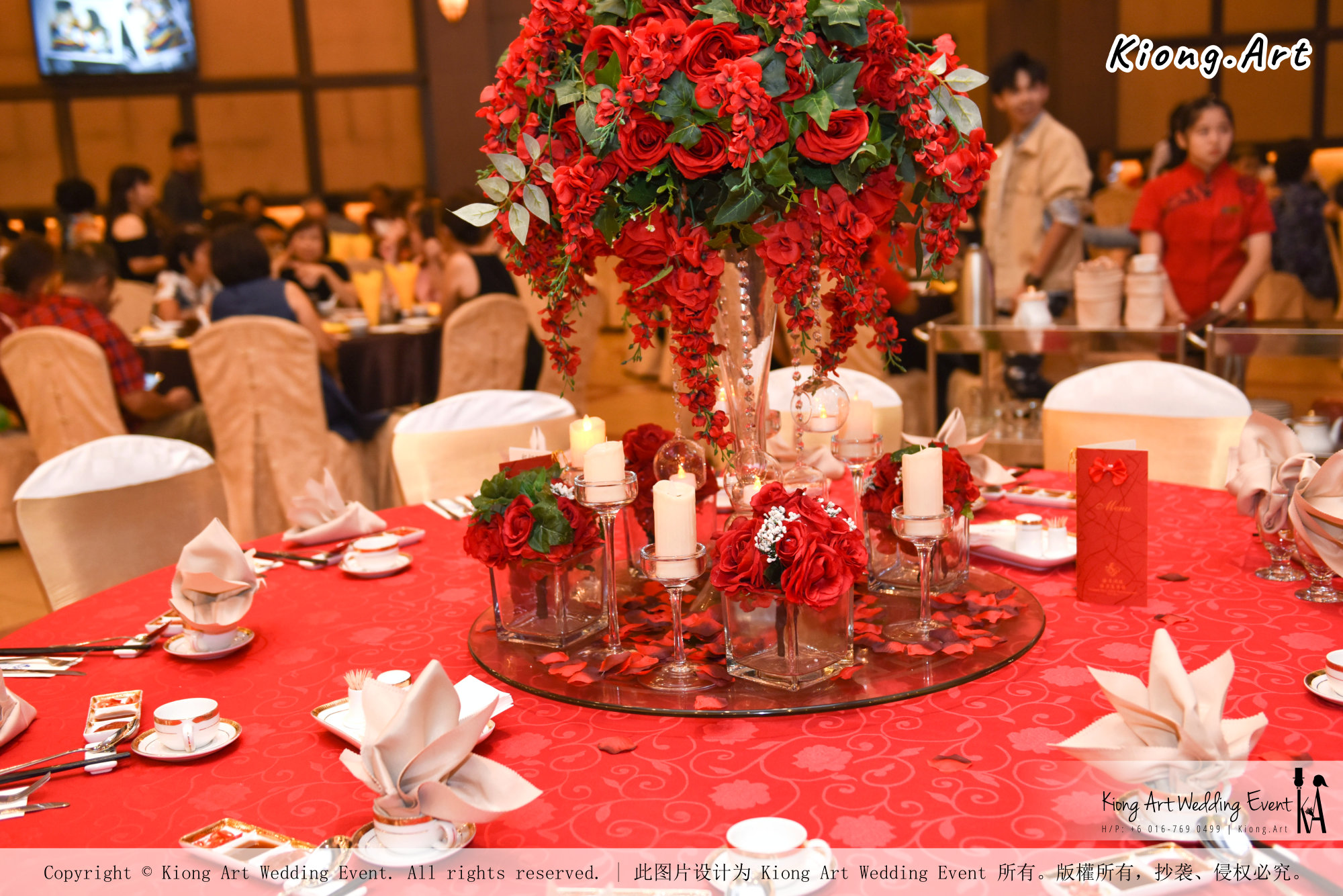 Kuala Lumpur Wedding Event Deco Wedding Planner Kiong Art Wedding Event 吉隆坡一站式婚礼策划布置 Grand Sea View Restaurant European and American Pastoral Style 欧美田园风格 A01-029