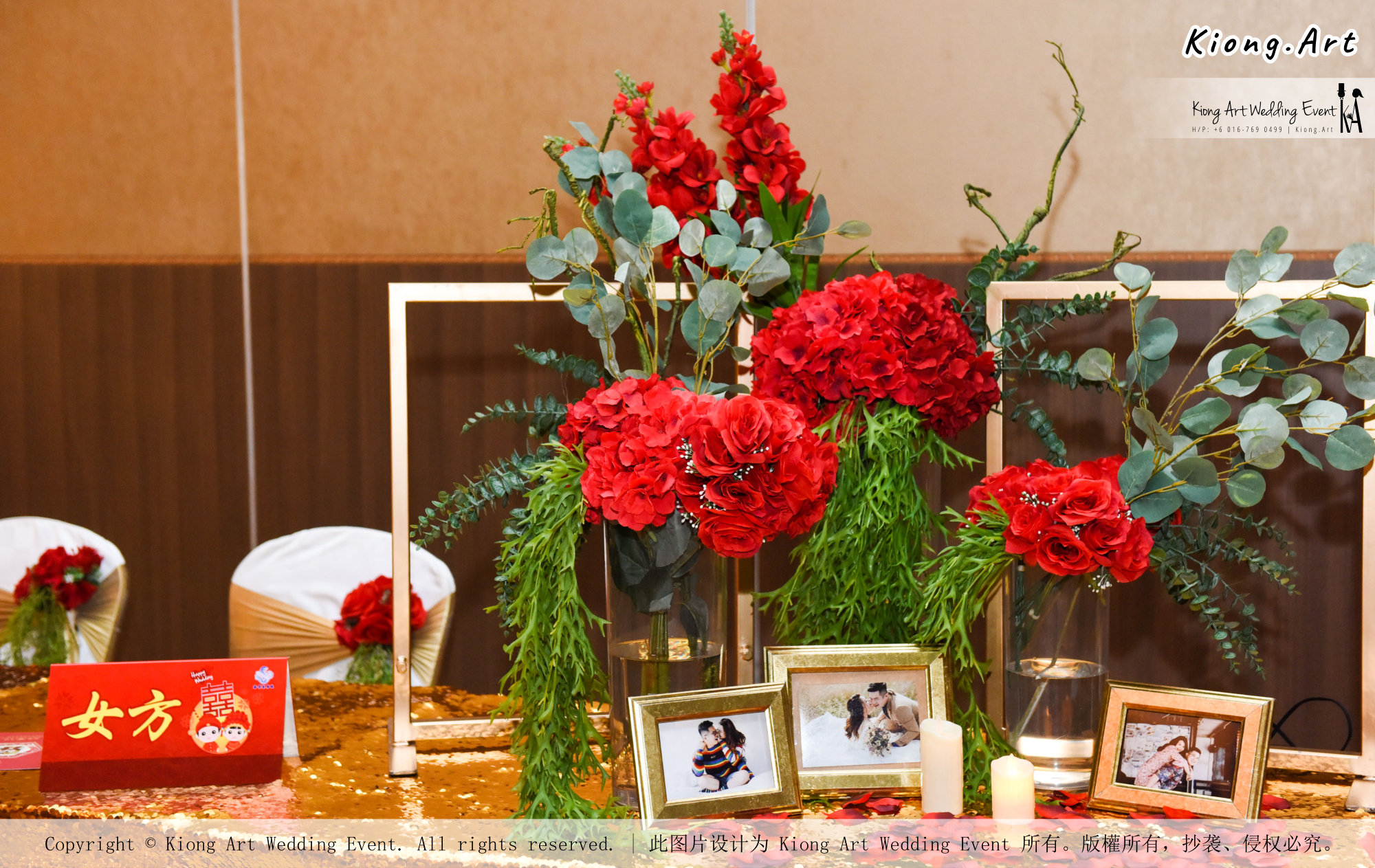 Kuala Lumpur Wedding Event Deco Wedding Planner Kiong Art Wedding Event 吉隆坡一站式婚礼策划布置 Grand Sea View Restaurant European and American Pastoral Style 欧美田园风格 A01-036