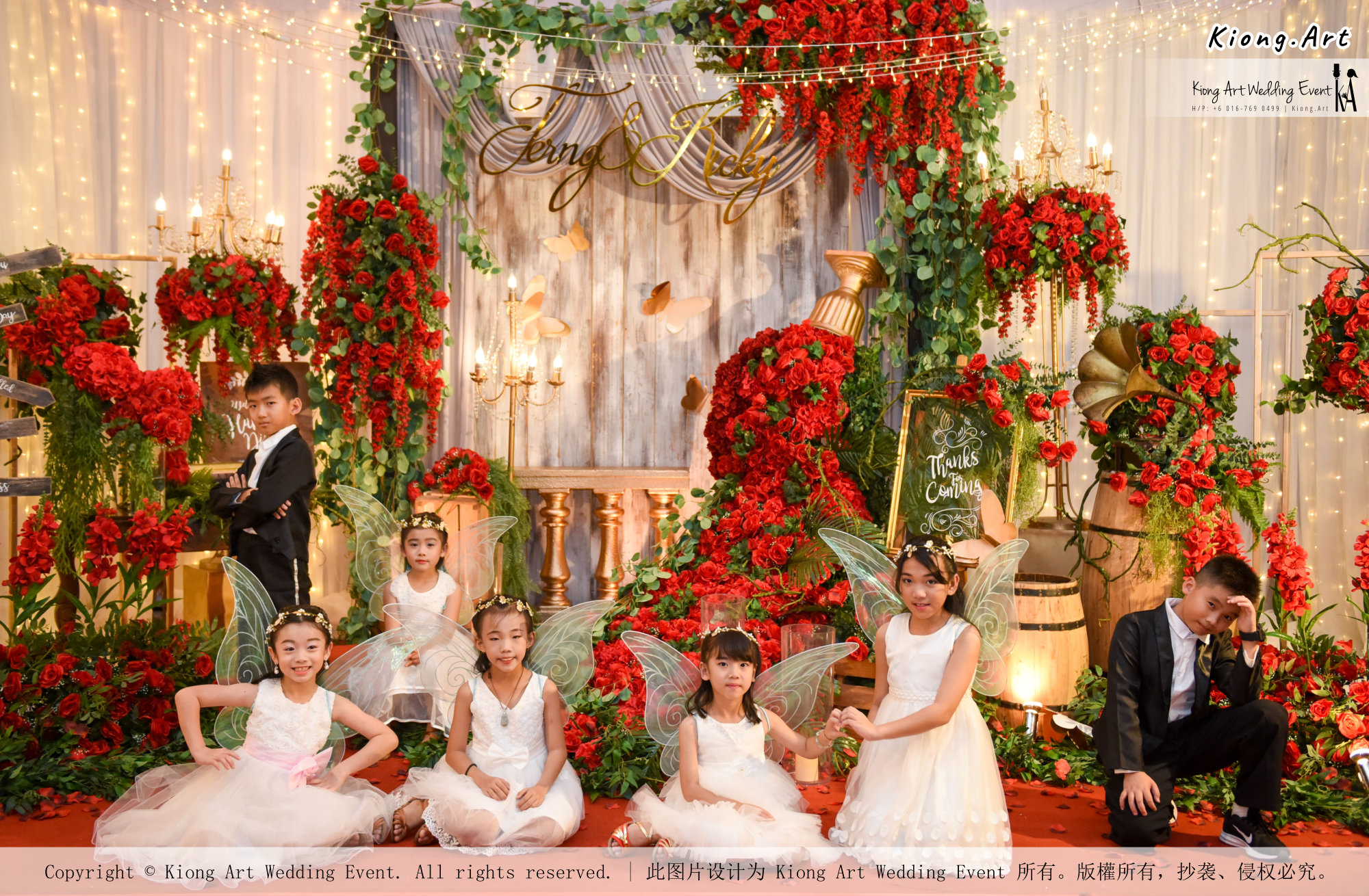 Kuala Lumpur Wedding Event Deco Wedding Planner Kiong Art Wedding Event 吉隆坡一站式婚礼策划布置 Grand Sea View Restaurant European and American Pastoral Style 欧美田园风格 A01-038