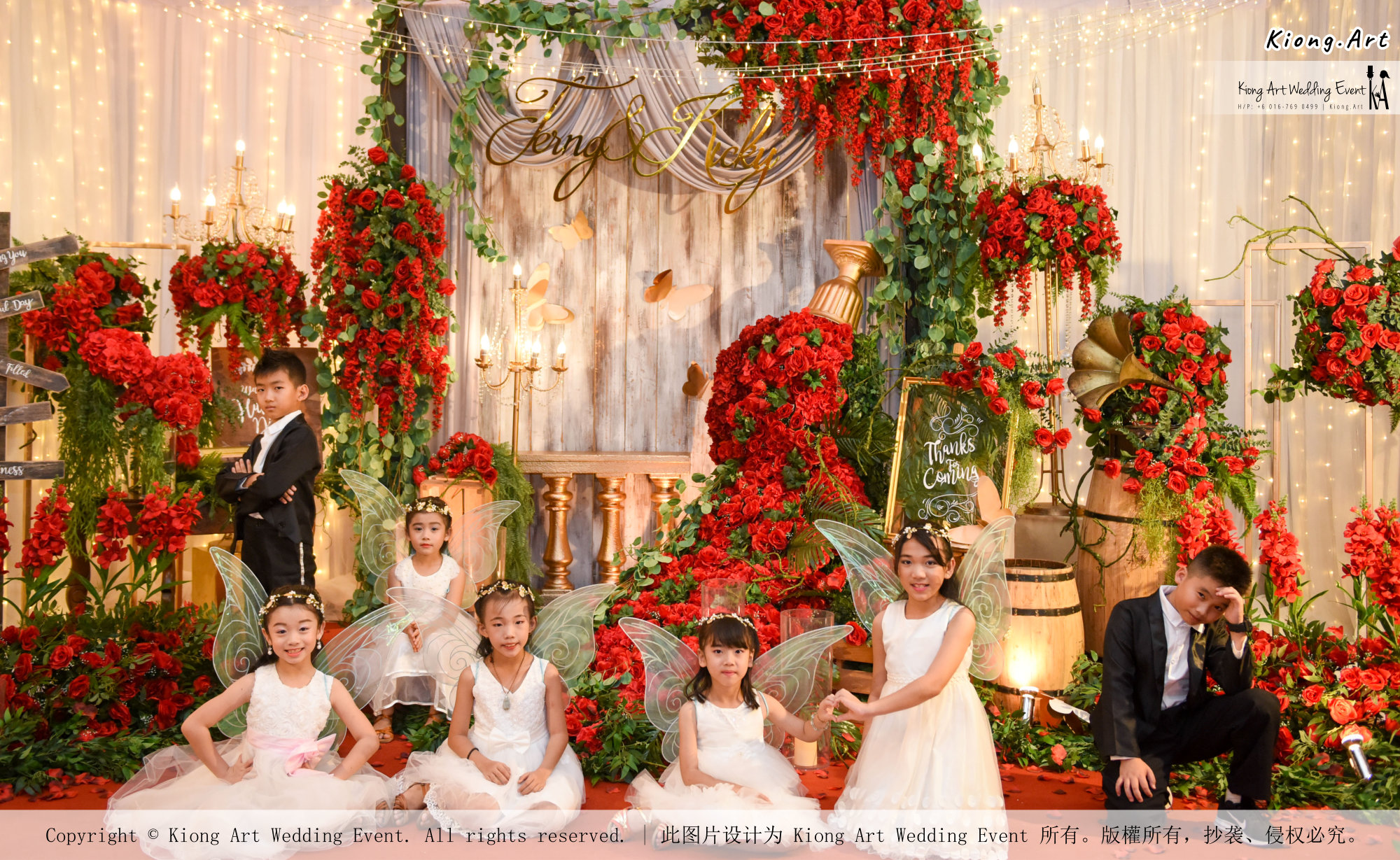 Kuala Lumpur Wedding Event Deco Wedding Planner Kiong Art Wedding Event 吉隆坡一站式婚礼策划布置 Grand Sea View Restaurant European and American Pastoral Style 欧美田园风格 A01-039