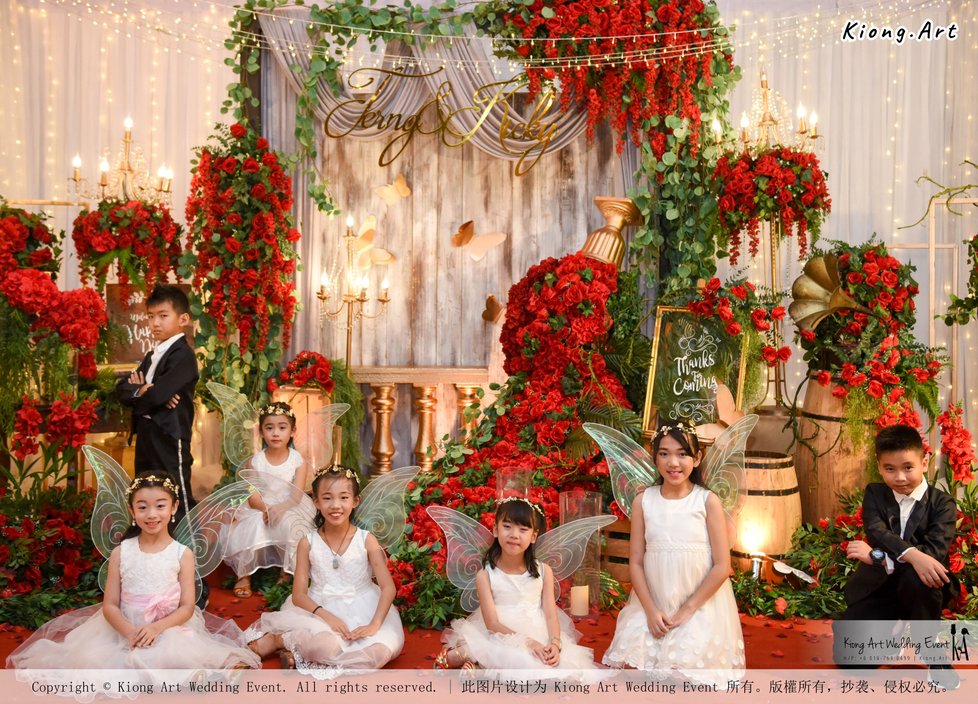 Kuala Lumpur Wedding Event Deco Wedding Planner Kiong Art Wedding Event 吉隆坡一站式婚礼策划布置 Grand Sea View Restaurant European and American Pastoral Style 欧美田园风格 A01-040