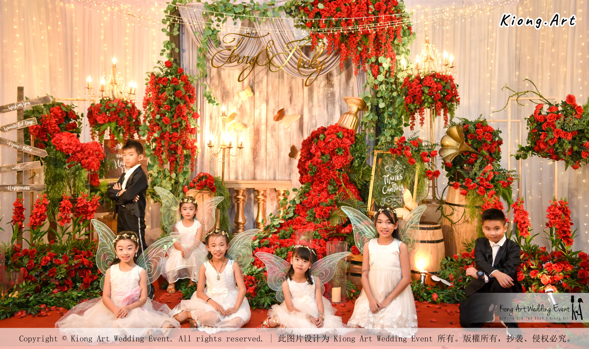 Kuala Lumpur Wedding Event Deco Wedding Planner Kiong Art Wedding Event 吉隆坡一站式婚礼策划布置 Grand Sea View Restaurant European and American Pastoral Style 欧美田园风格 A01-041