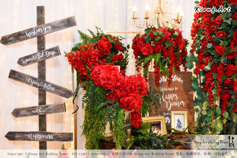 Kuala Lumpur Wedding Event Deco Wedding Planner Kiong Art Wedding Event 吉隆坡一站式婚礼策划布置 Grand Sea View Restaurant European and American Pastoral Style 欧美田园风格 A01-044