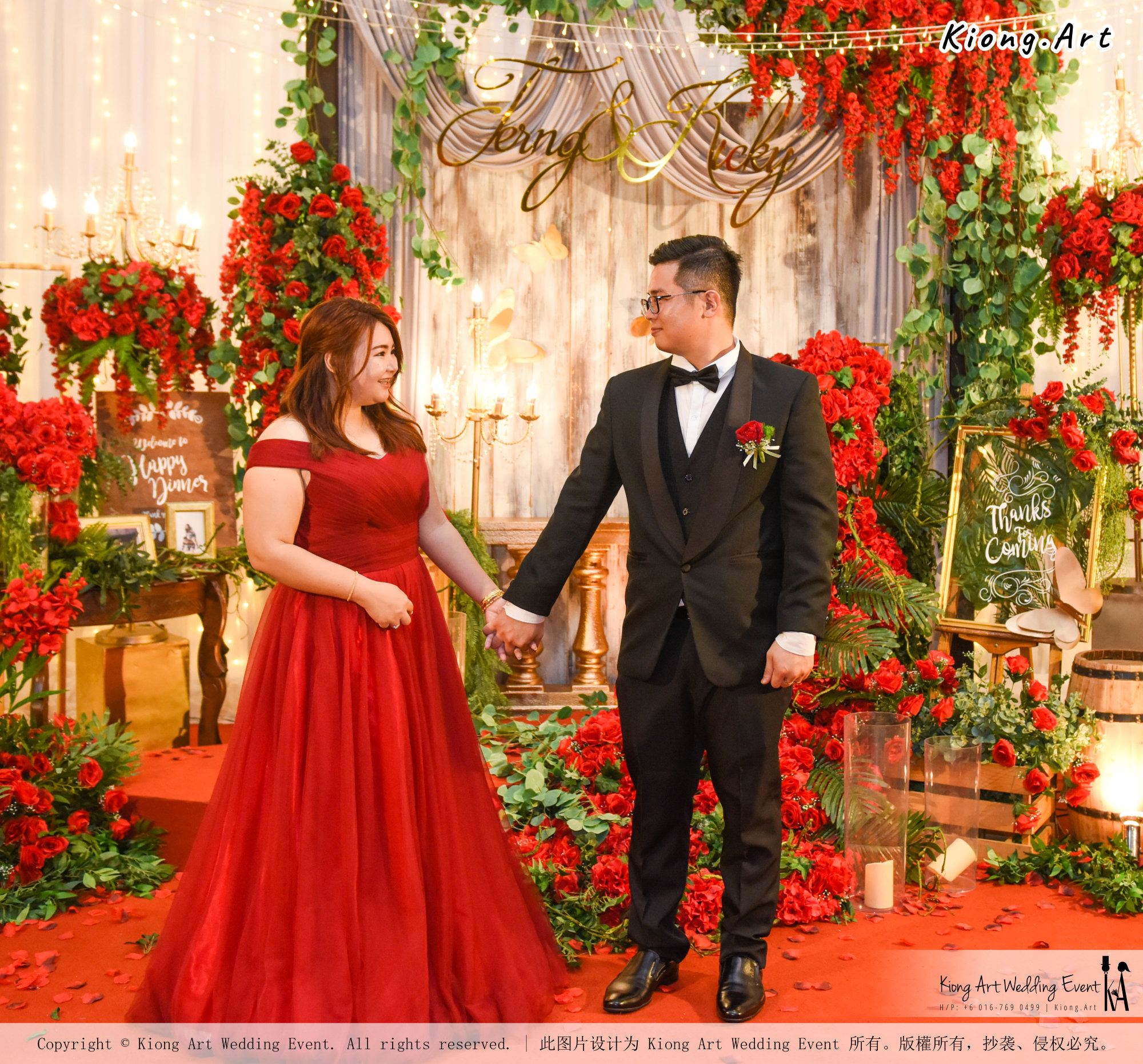 Kuala Lumpur Wedding Event Deco Wedding Planner Kiong Art Wedding Event 吉隆坡一站式婚礼策划布置 Grand Sea View Restaurant European and American Pastoral Style 欧美田园风格 A01-056