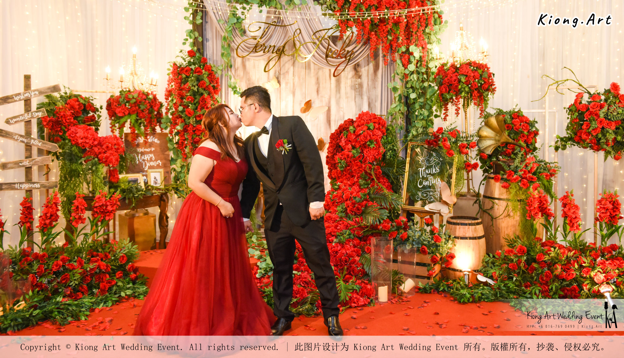 Kuala Lumpur Wedding Event Deco Wedding Planner Kiong Art Wedding Event 吉隆坡一站式婚礼策划布置 Grand Sea View Restaurant European and American Pastoral Style 欧美田园风格 A01-057