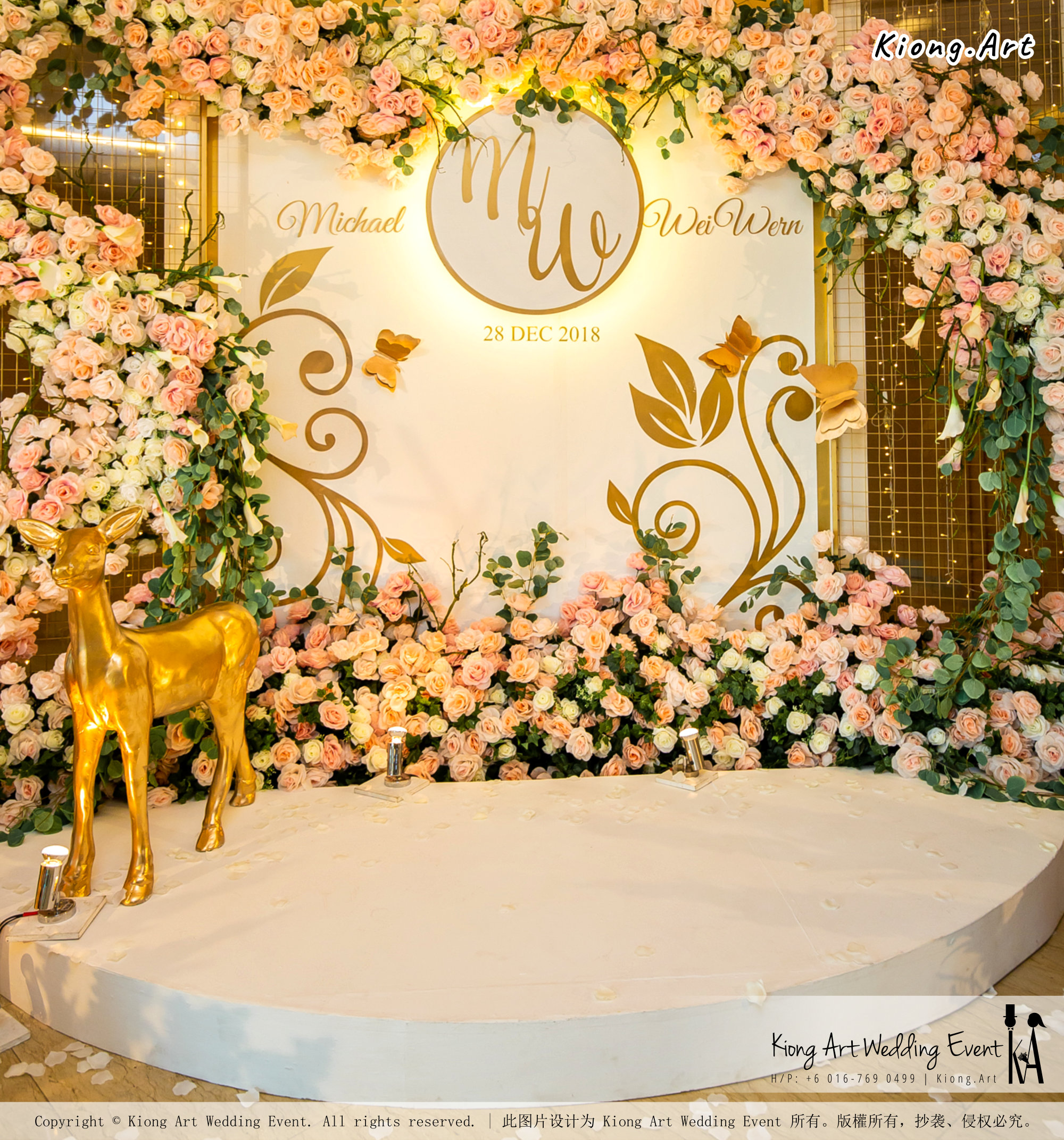 Malaysia Selangor Klang Kuala Lumpur Wedding Event Deco Wedding Planner Kiong Art Wedding Event 马来西亚 雪兰莪 巴生 雪隆区 吉隆坡一站式婚礼策划布置 A Gargen Story 温馨花园故事 A01-027