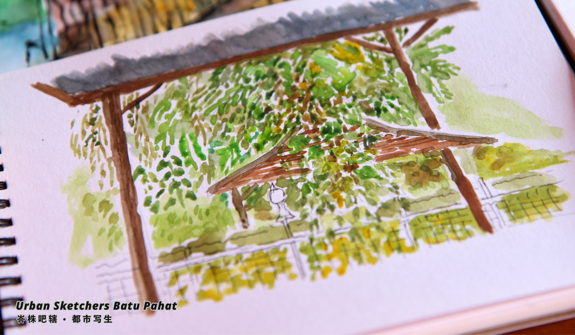 Urban Sketchers Batu Pahat Johor Malaysia Art Drawing Sketching 马来西亚 柔佛 峇株吧辖都市写生 艺术 画画 A019