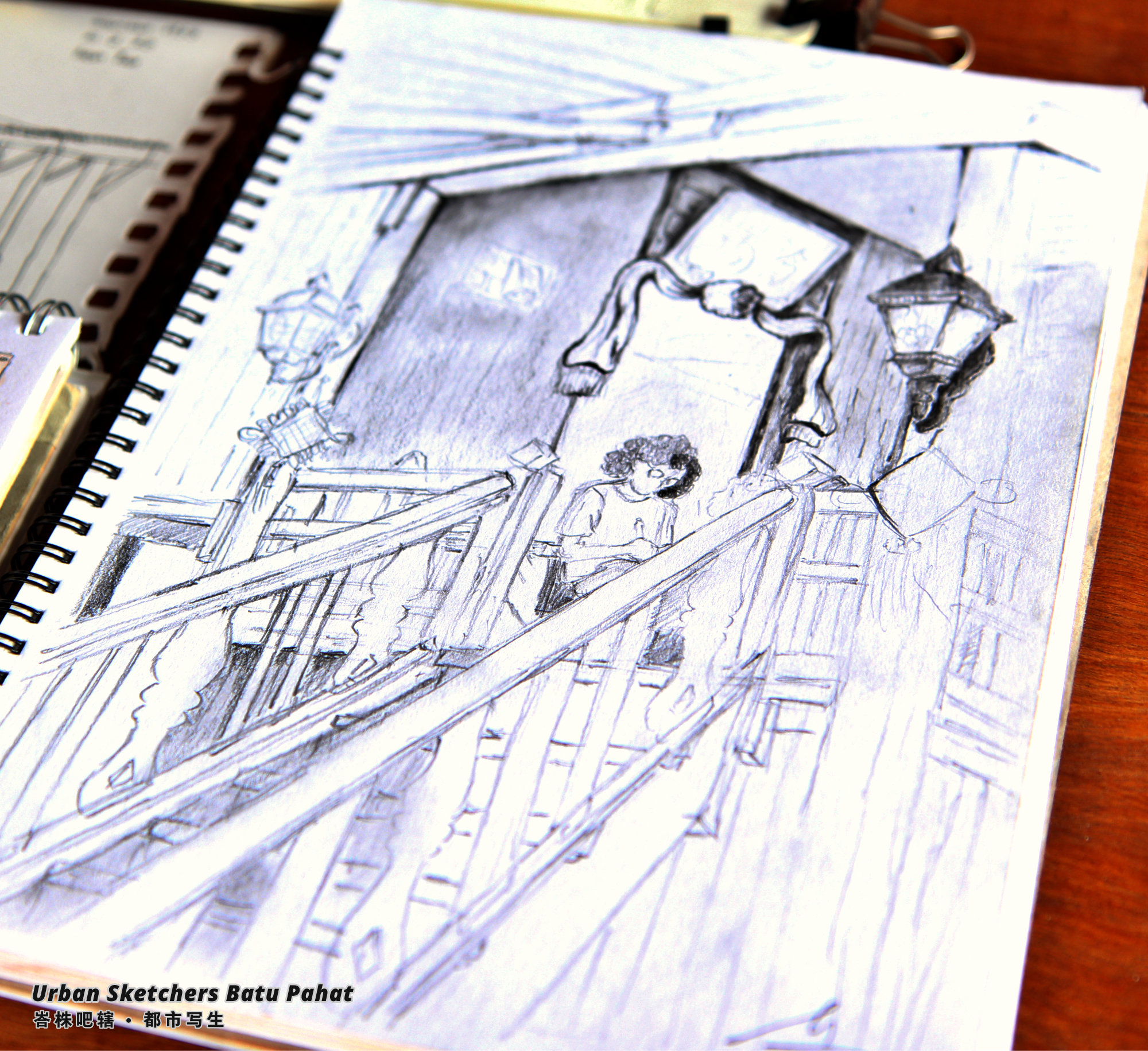 Urban Sketchers Batu Pahat Johor Malaysia Art Drawing Sketching 马来西亚 柔佛 峇株吧辖都市写生 艺术 画画 A021
