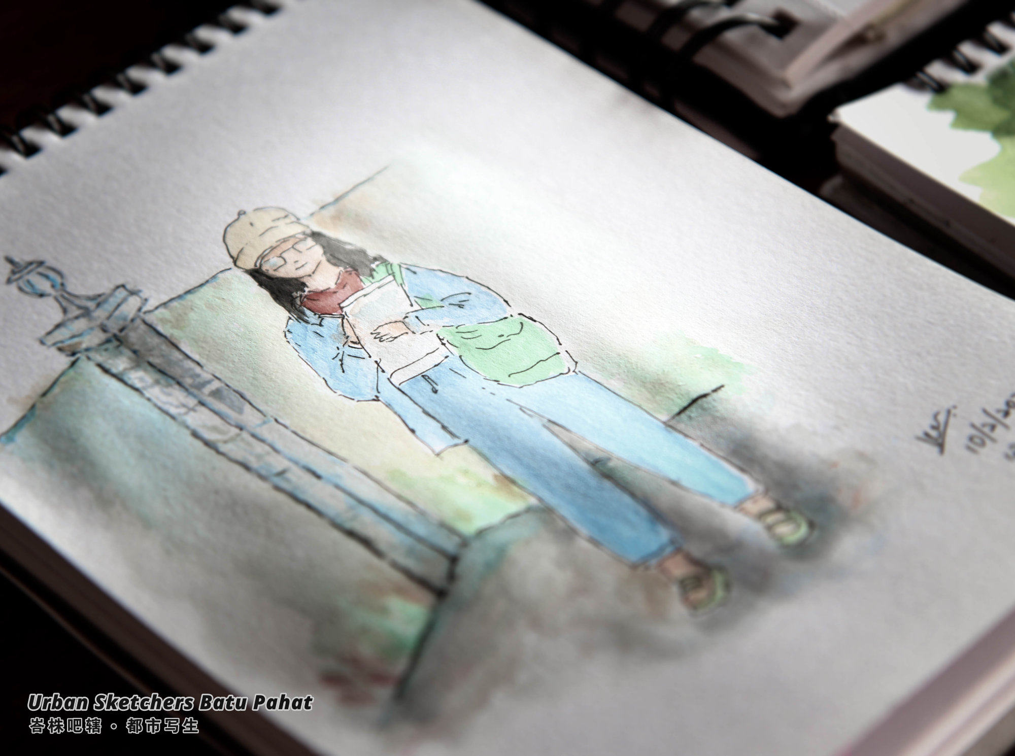 Urban Sketchers Batu Pahat Johor Malaysia Art Drawing Sketching 马来西亚 柔佛 峇株吧辖都市写生 艺术 画画 A025