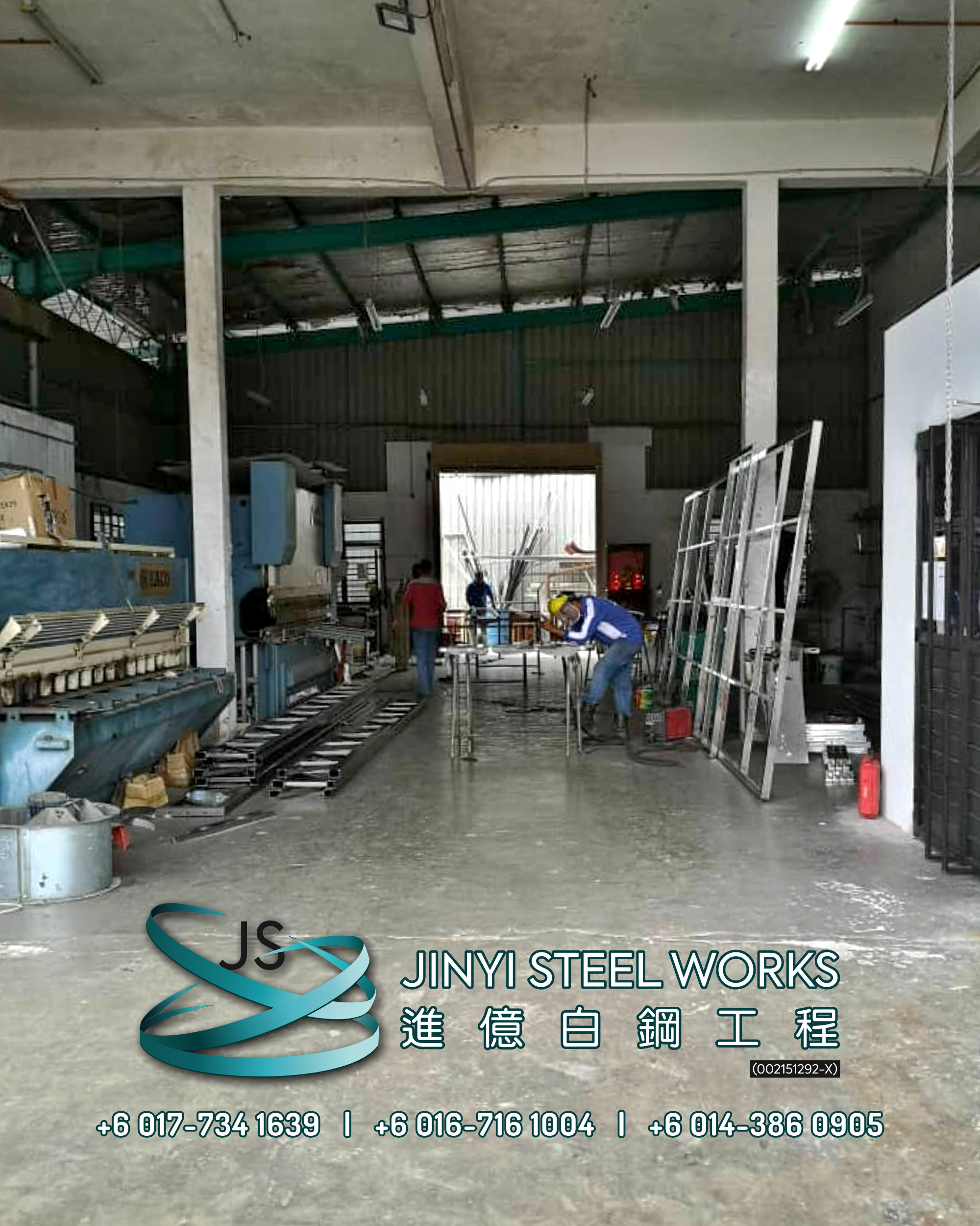 Jinyi Steel Works Pengilang Produk Besi dan Keluli Tahan Karat Menyesuaikan dan Memasangnya Untuk Anda Johor Melaka Negeri Sembilan Kuala Lumpur Selangor Pahang Batu Pahat Stainless Steel B02