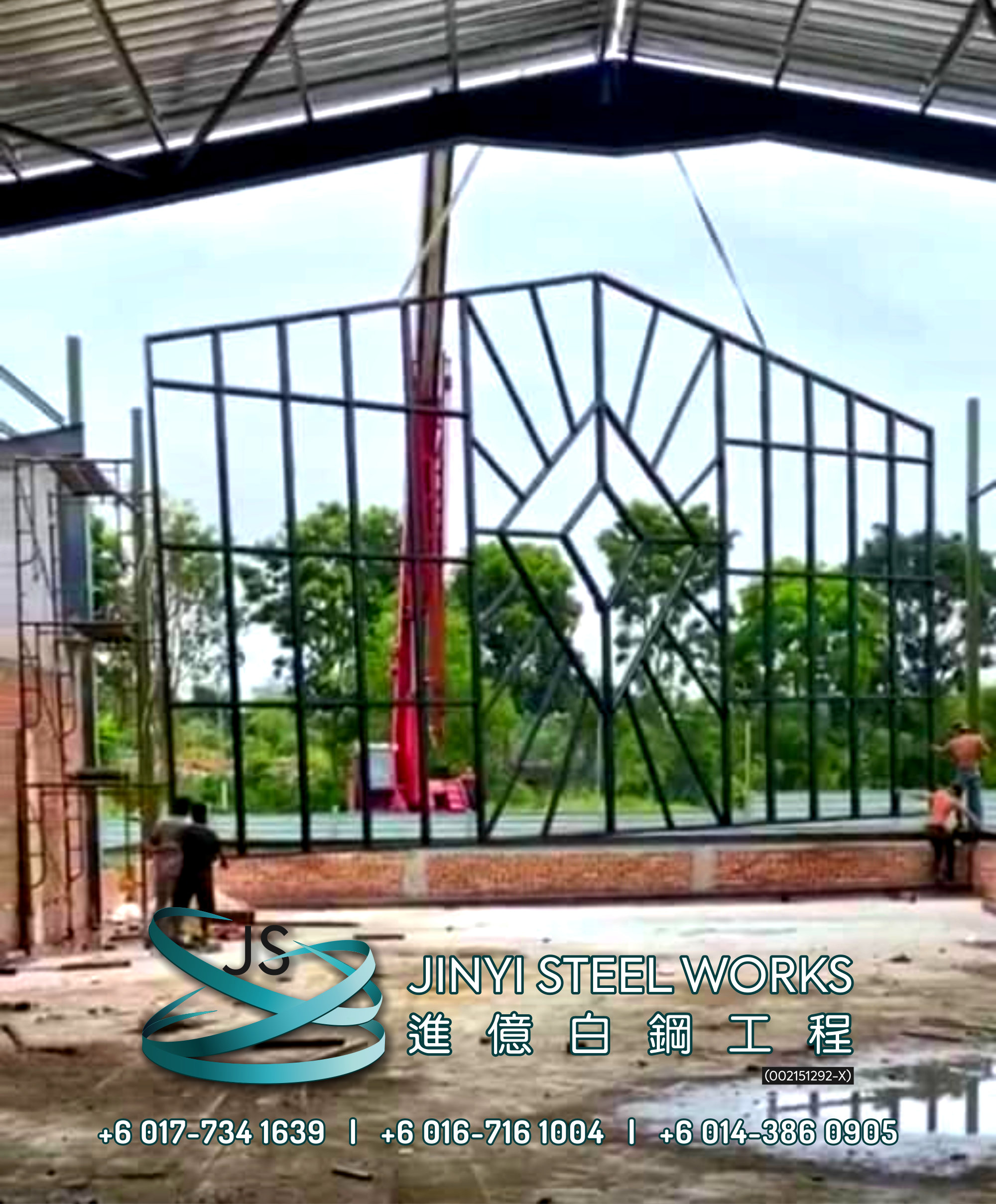 Jinyi Steel Works Pengilang Produk Besi dan Keluli Tahan Karat Menyesuaikan dan Memasangnya Untuk Anda Johor Melaka Negeri Sembilan Kuala Lumpur Selangor Pahang Batu Pahat Stainless Steel B04