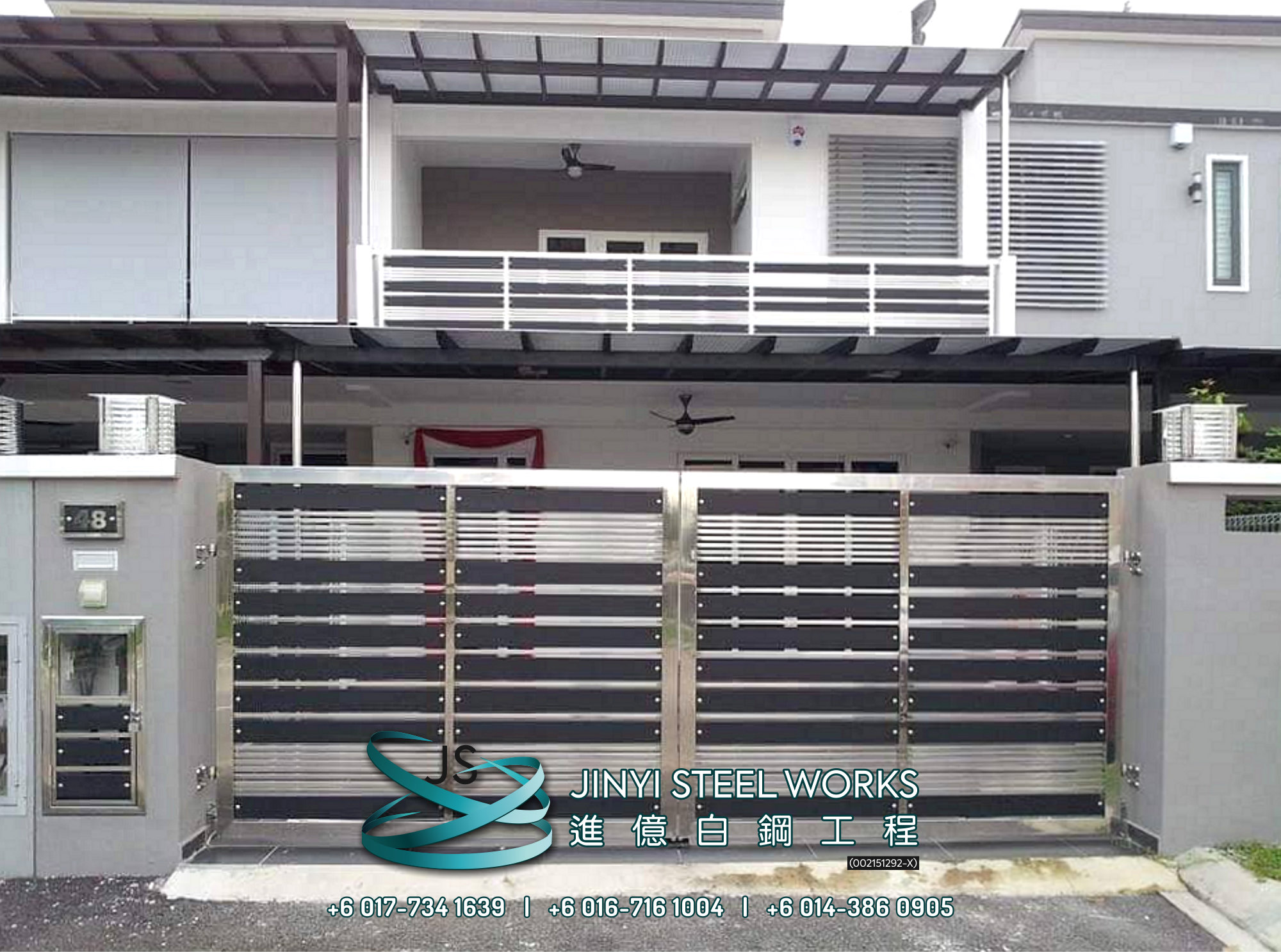 Jinyi Steel Works 铁与不锈钢产品制造商 为您定制钢铁产品与安装 柔佛 马六甲 森美兰 吉隆坡 雪兰莪 彭亨 峇株巴辖 不锈钢制造商 B13